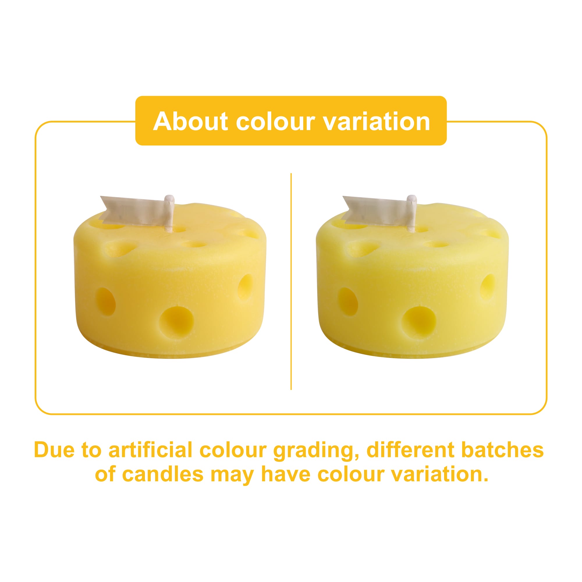 Round Cheese Shape Candles