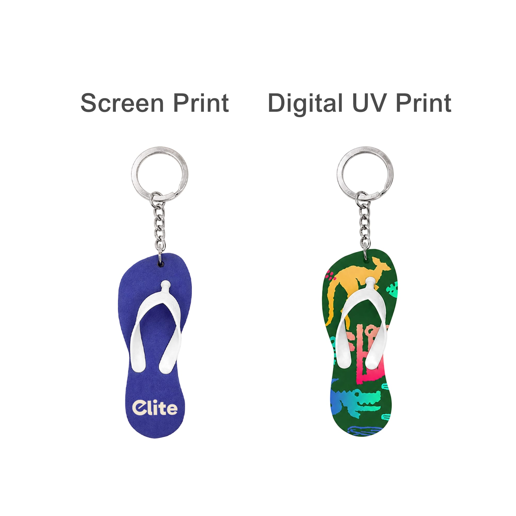 Thongs Shape EVA Floating Keychain