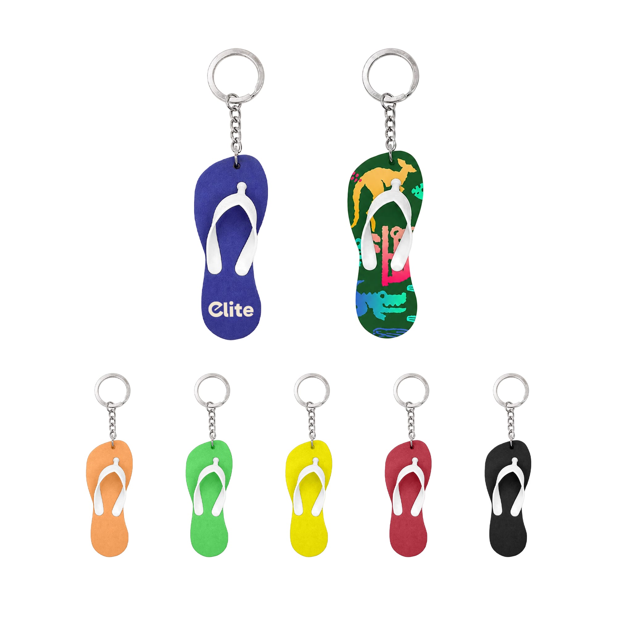 Thongs Shape EVA Floating Keychain