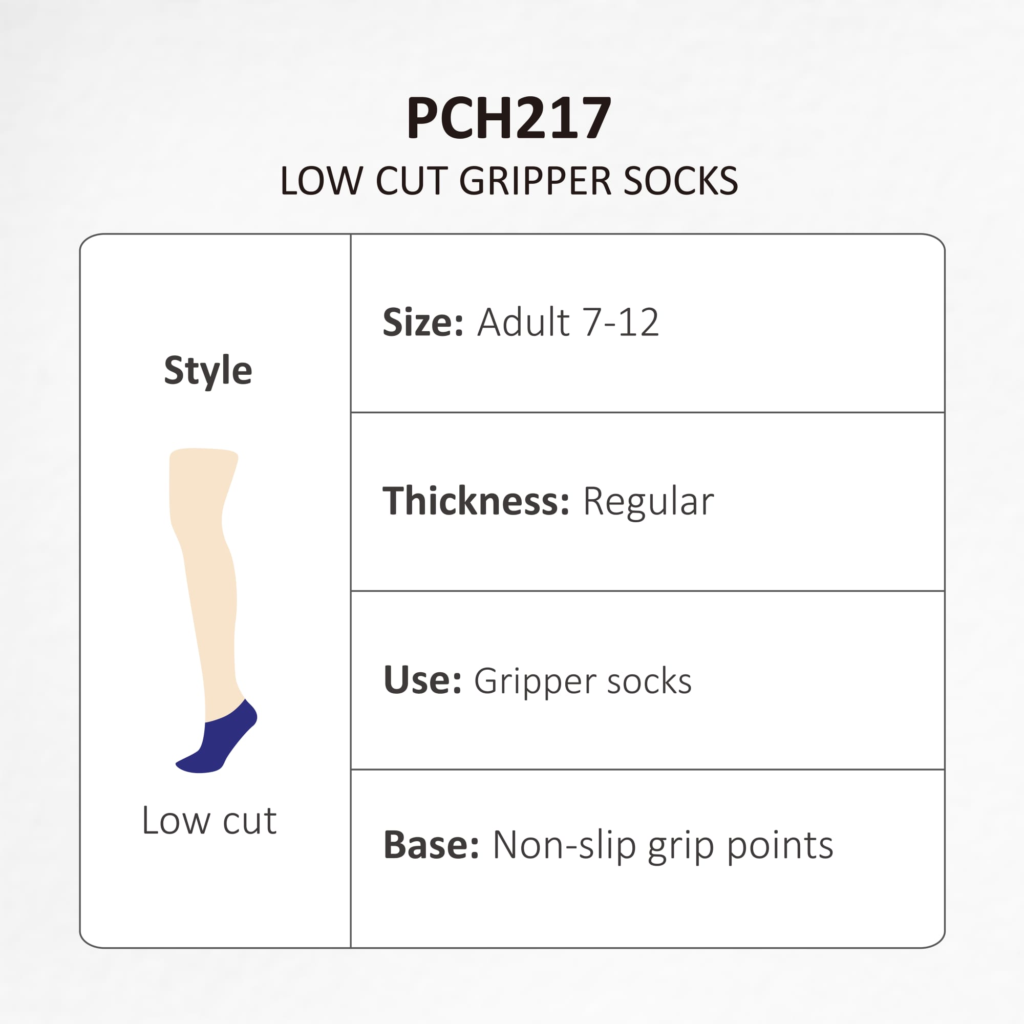 Low Cut Gripper Socks
