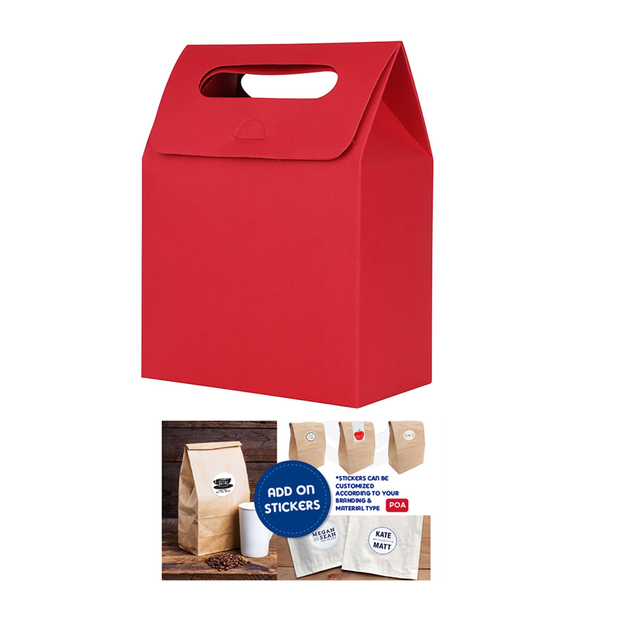 Die cut Handle Bag(100x160x60mm)