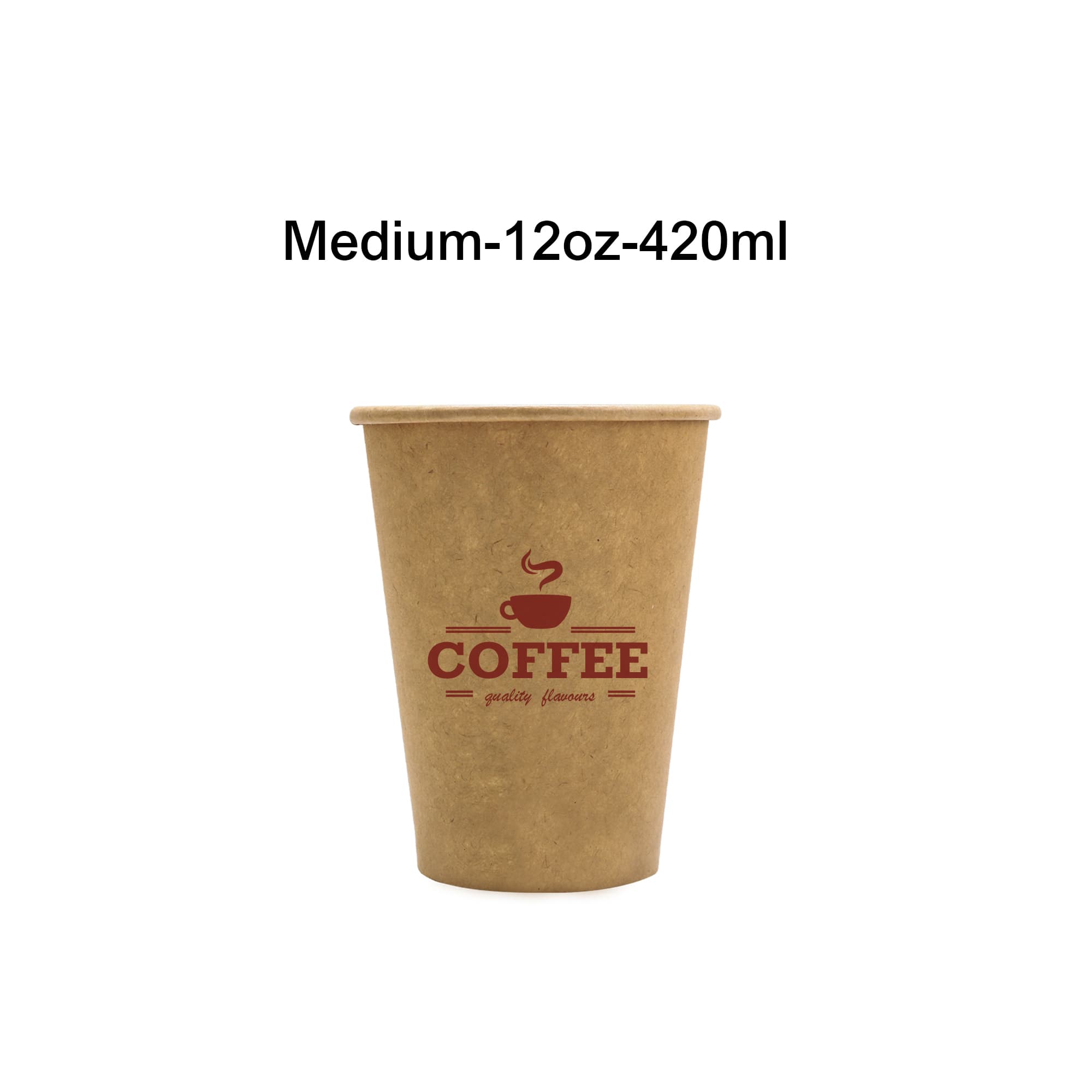 Custom Disposable Single Wall Kraft Paper Cups