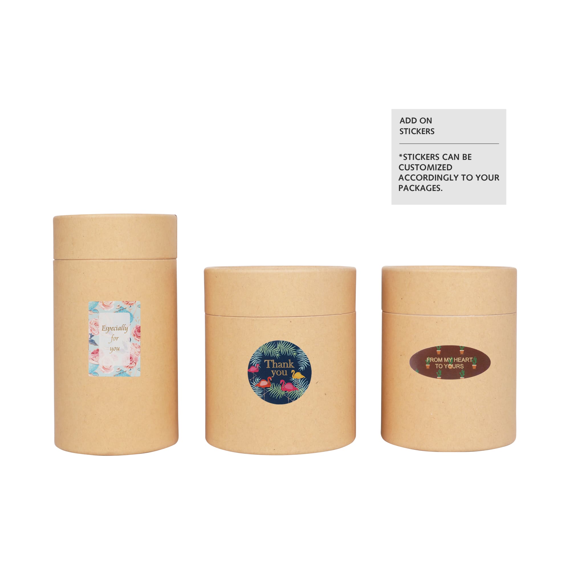 Small Paper Cylinder Boxes (65 x 130mm)