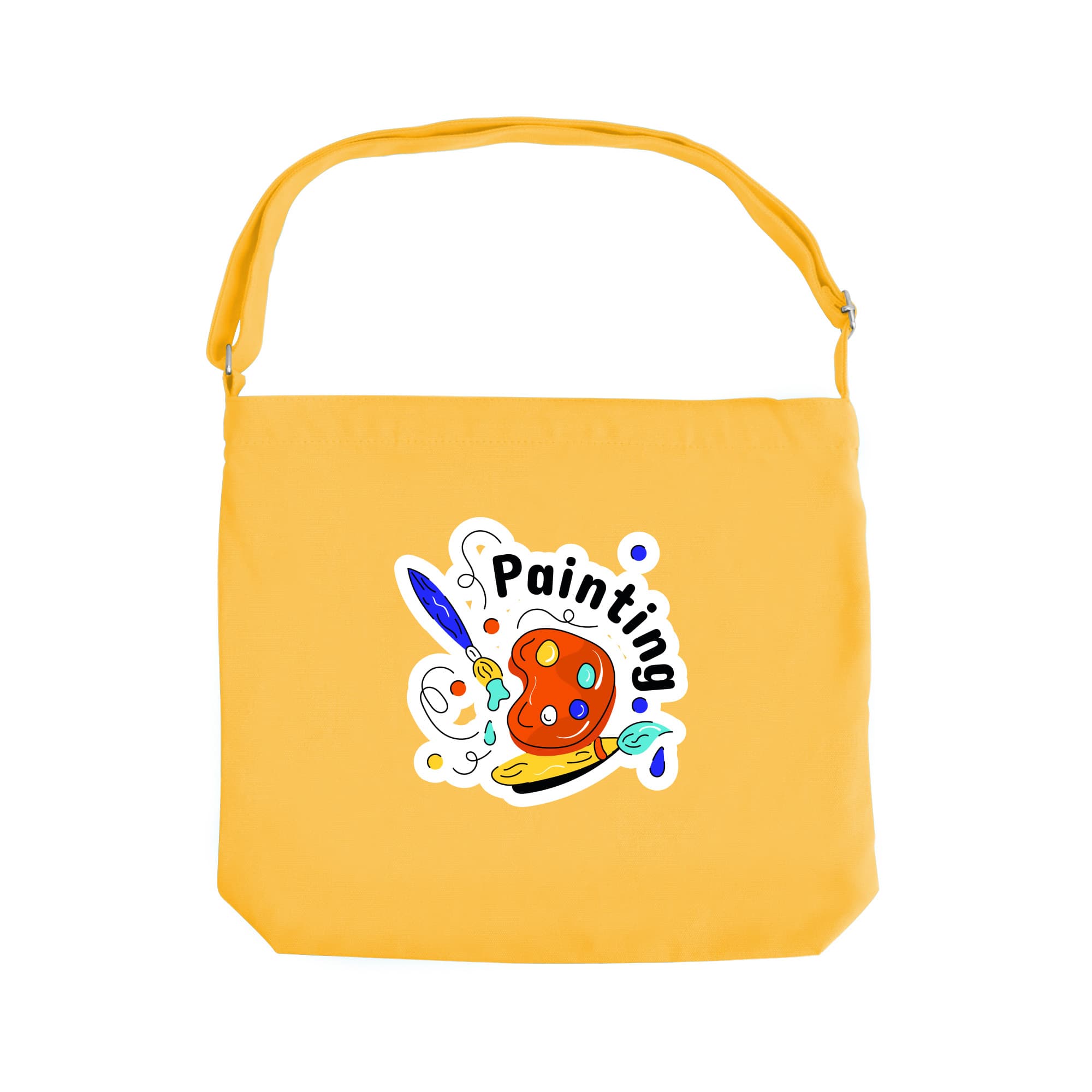 Canvas Tote Bag with Long Strap