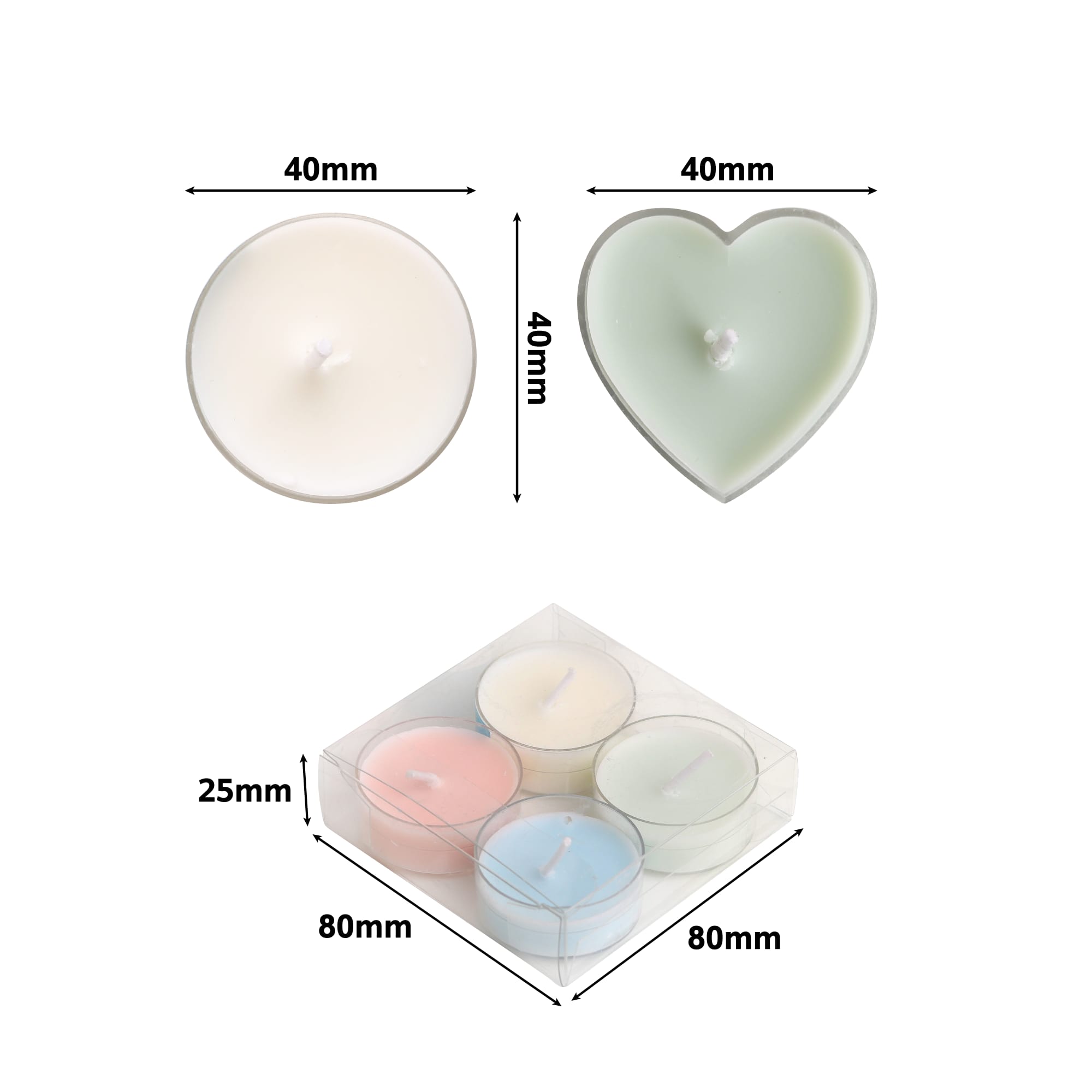 Tealight Candle Set (4pcs)