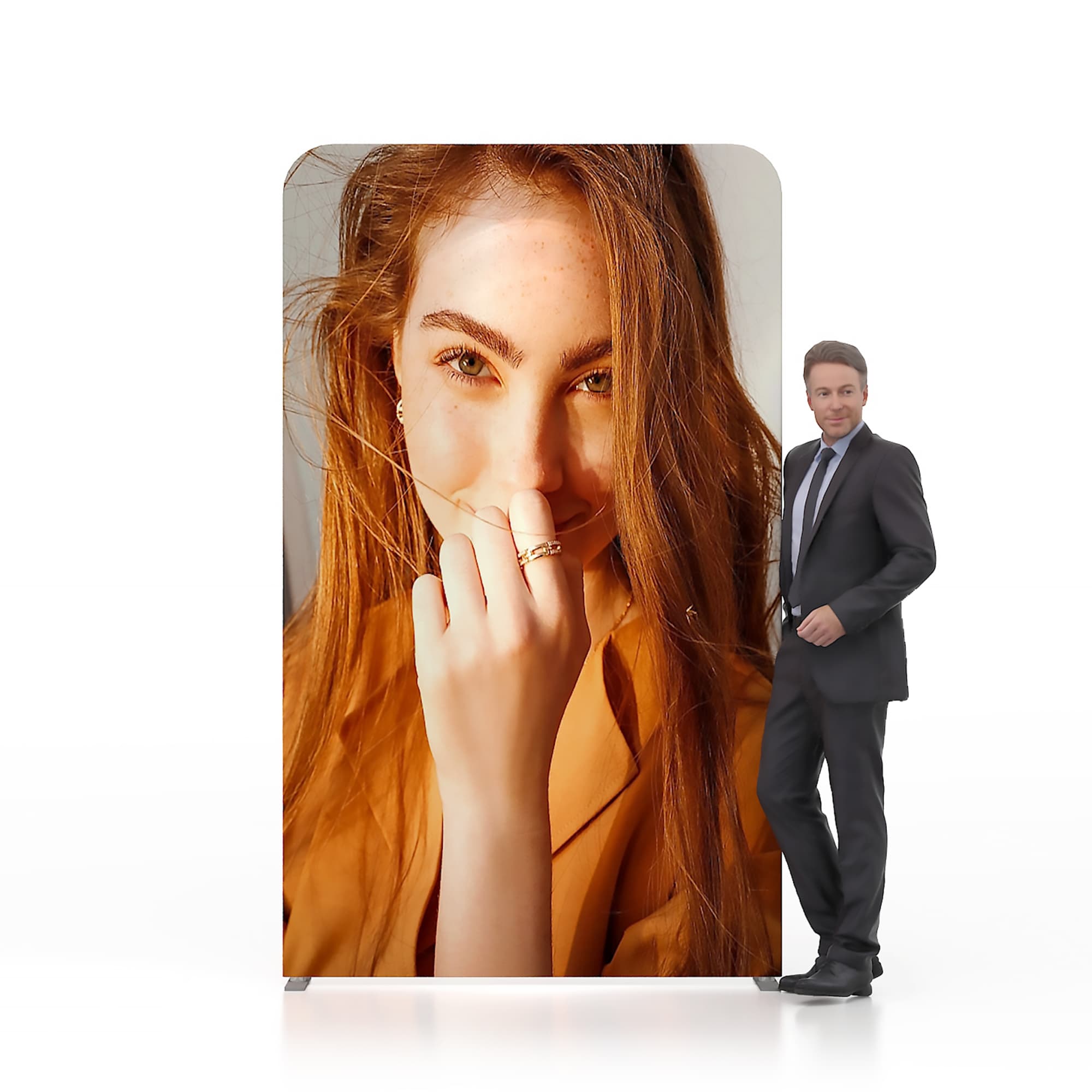 1.5m Straight Tension Fabric Display Wall