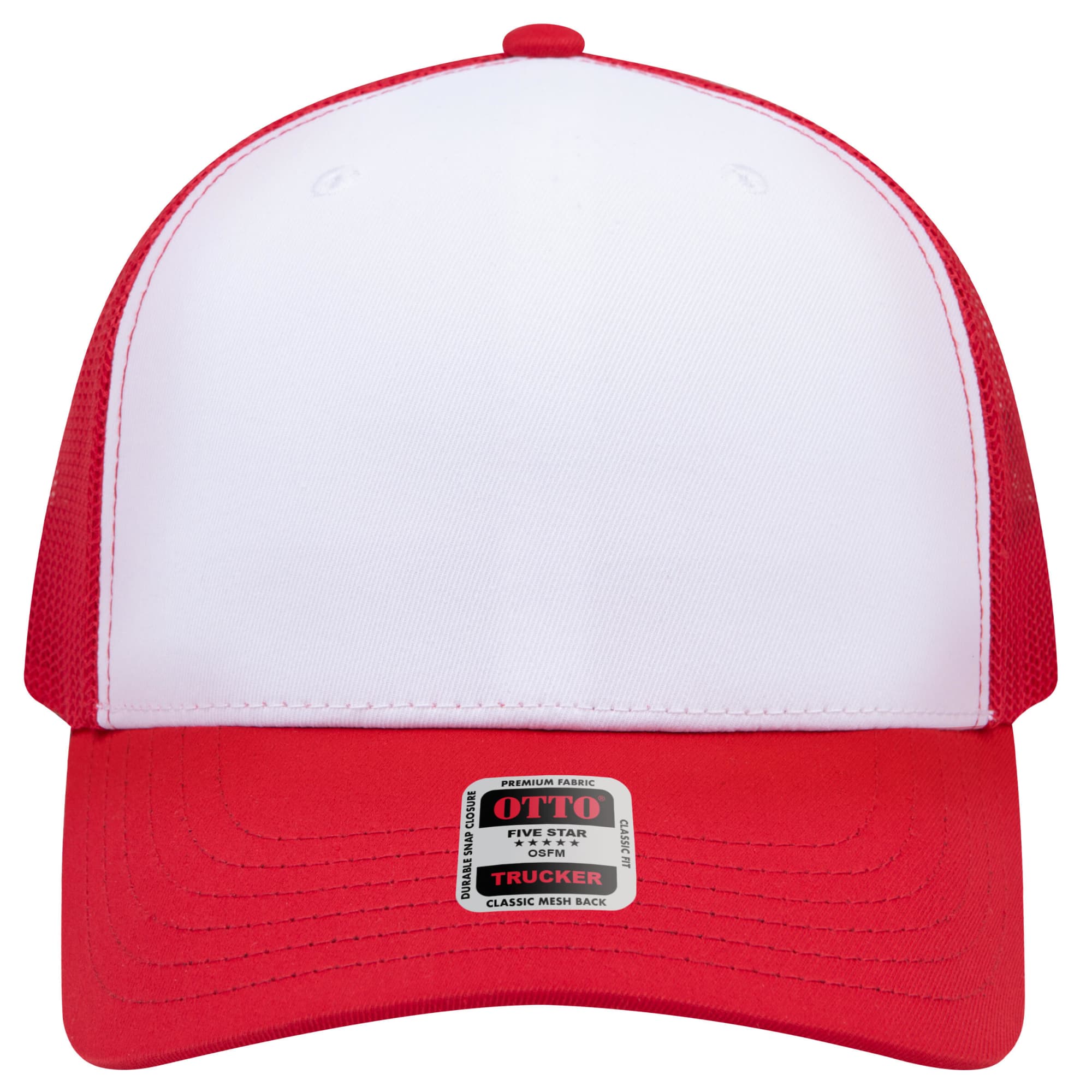 Seamless 6 Panel Mid Profile Mesh Back Trucker