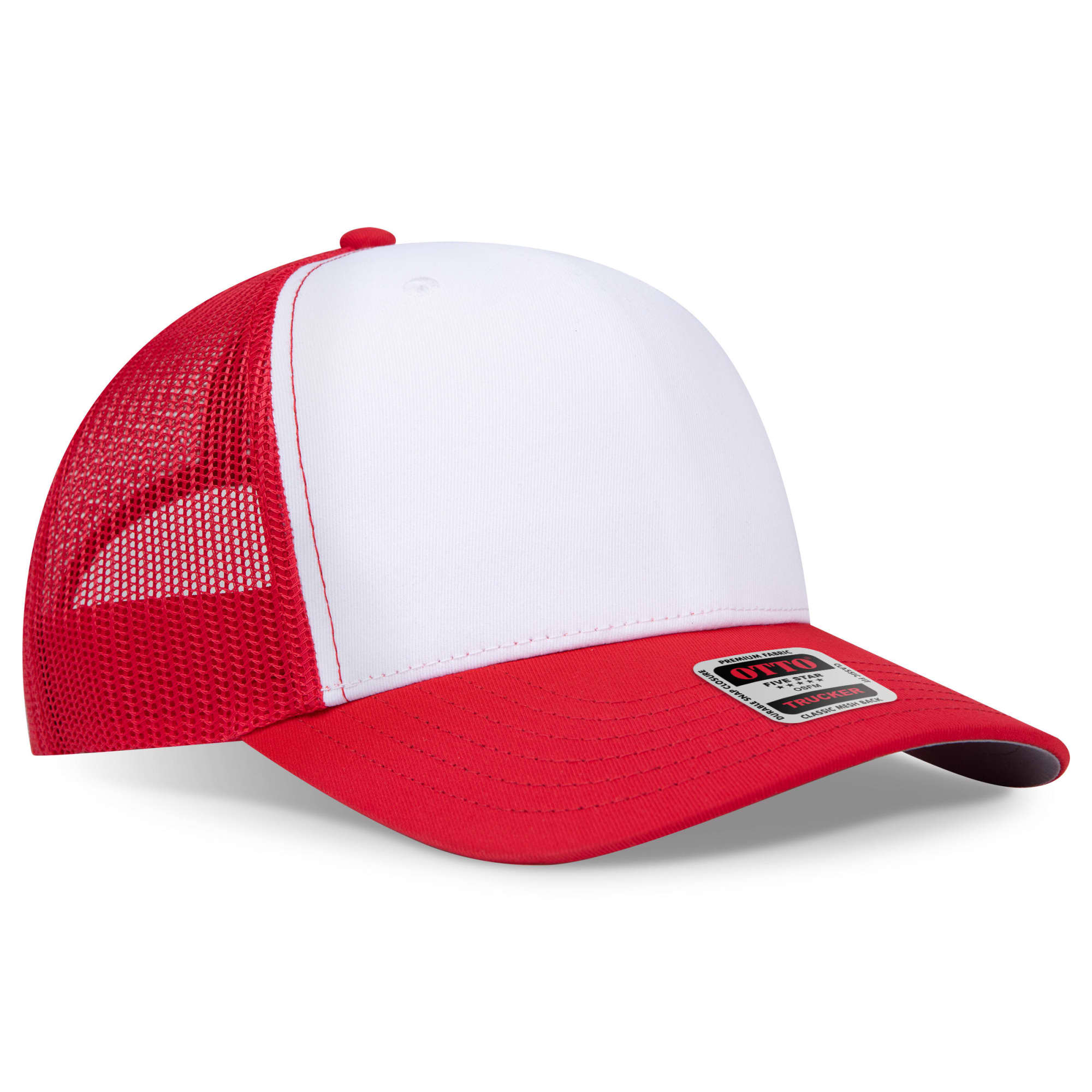 Seamless 6 Panel Mid Profile Mesh Back Trucker