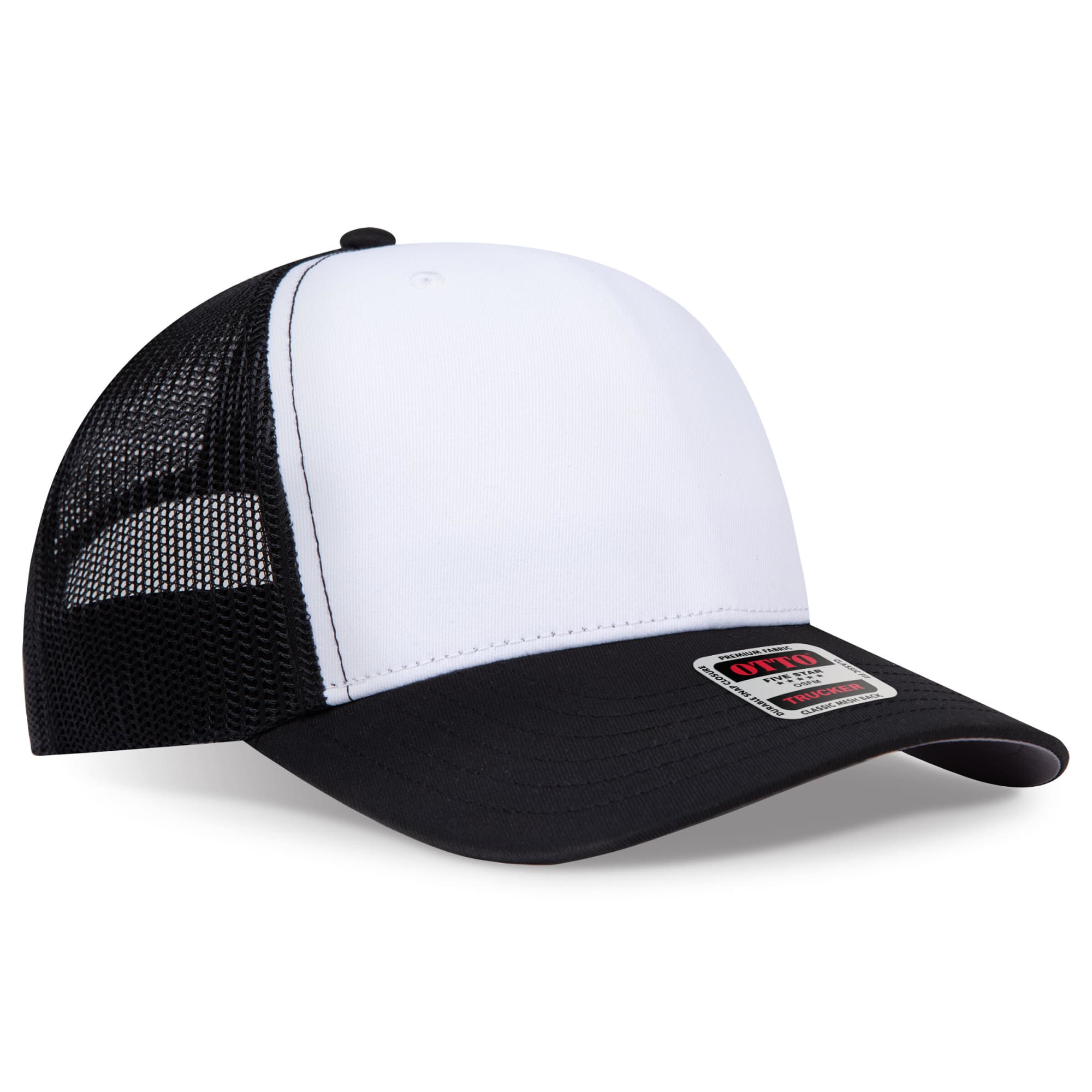 Seamless 6 Panel Mid Profile Mesh Back Trucker