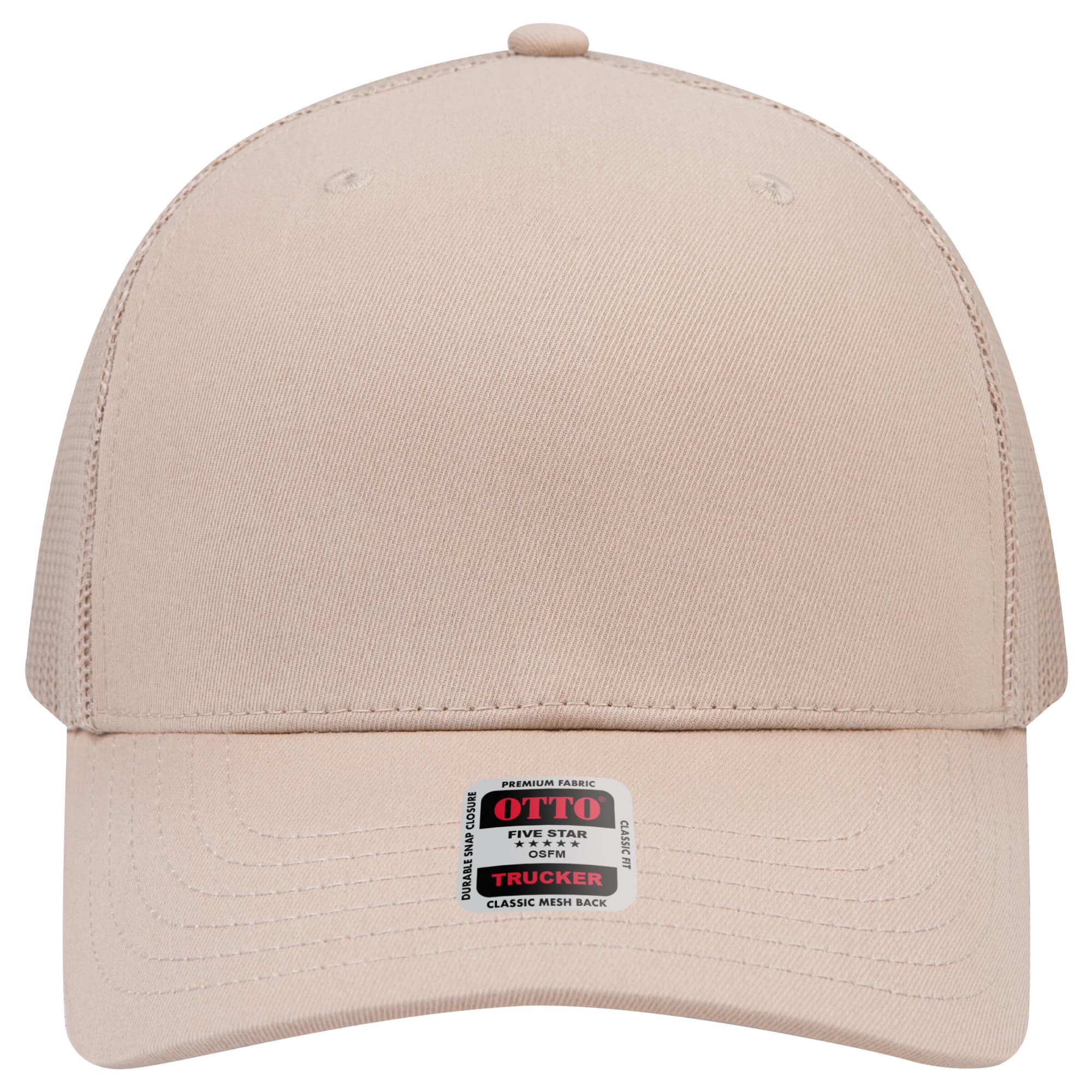 Seamless 6 Panel Mid Profile Mesh Back Trucker