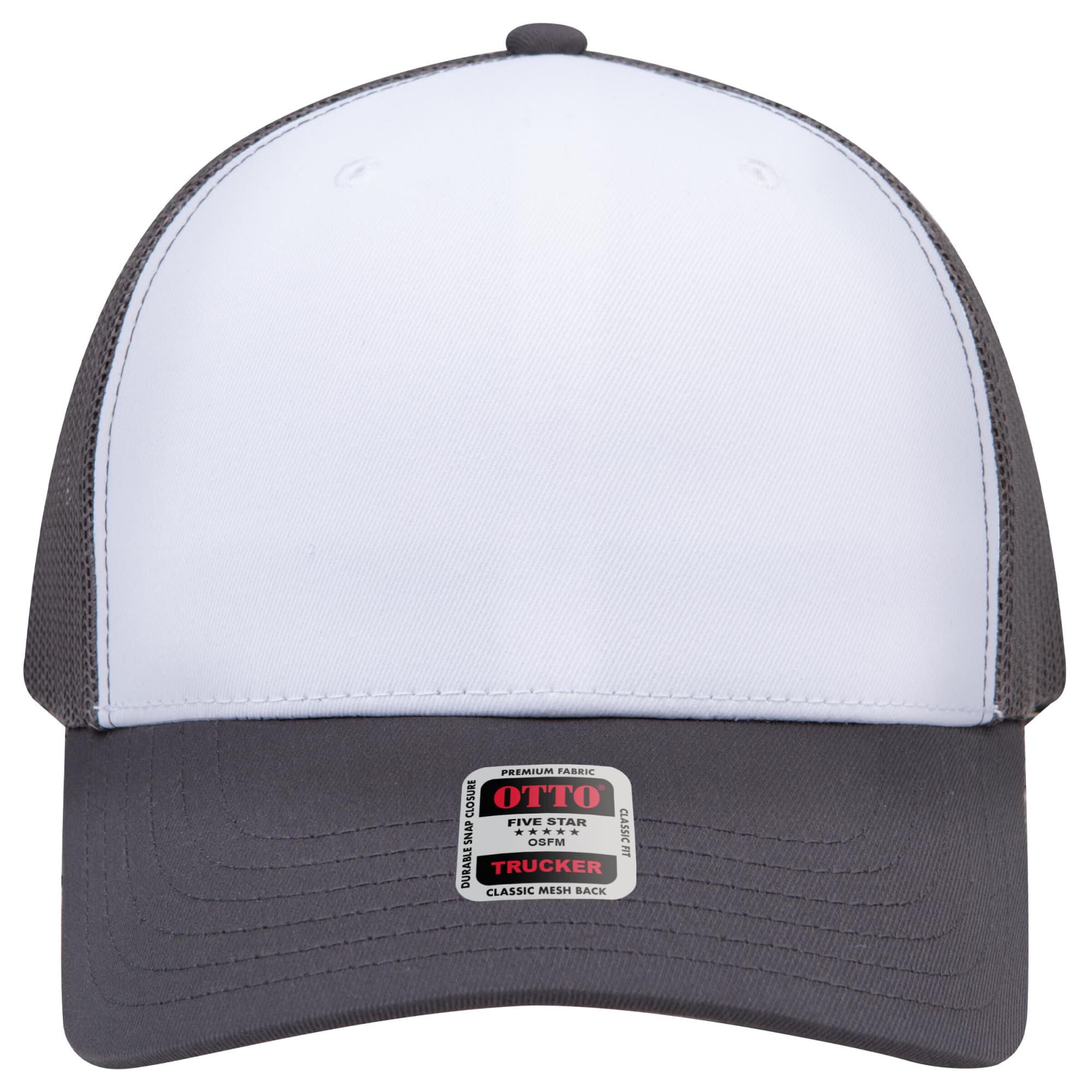 Seamless 6 Panel Mid Profile Mesh Back Trucker