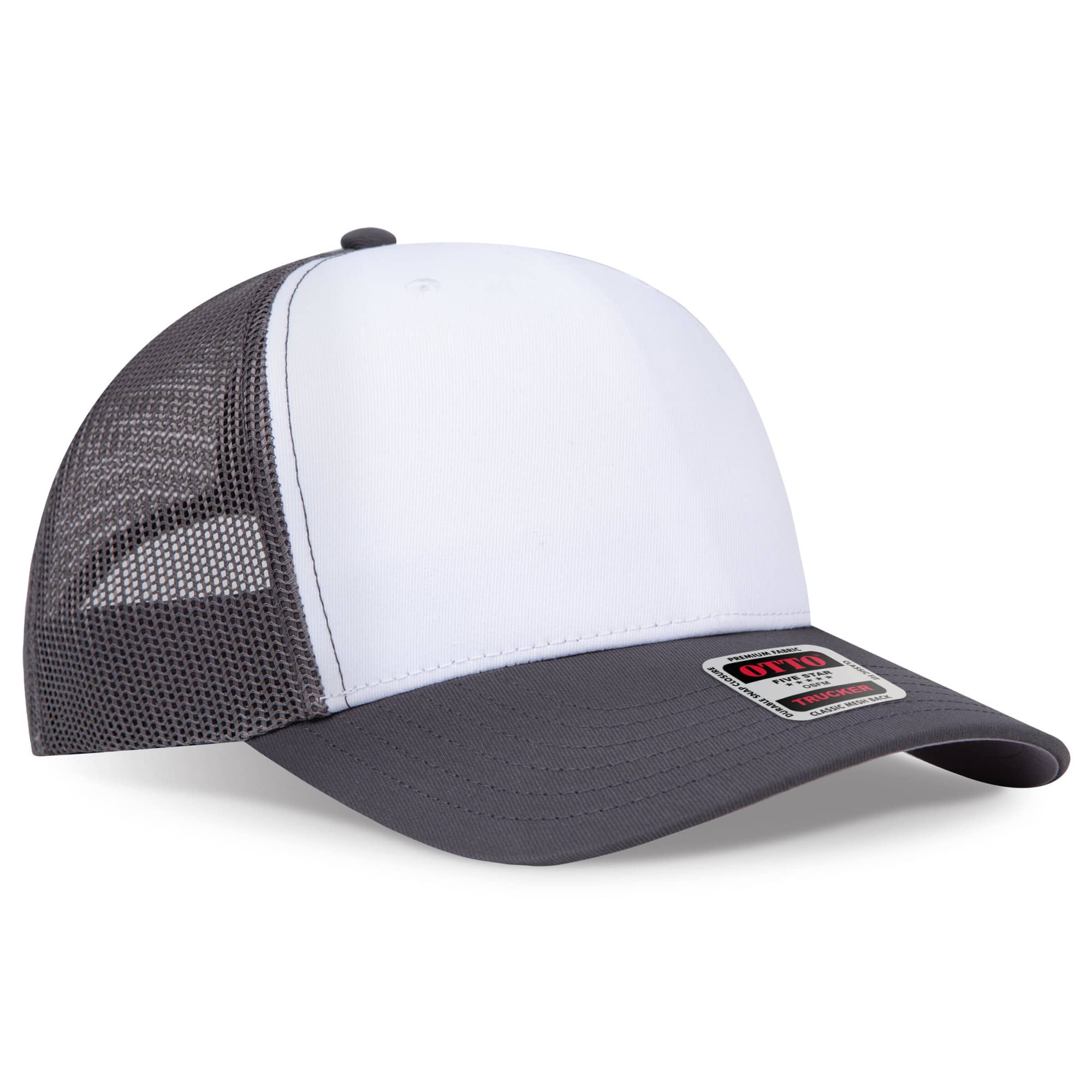 Seamless 6 Panel Mid Profile Mesh Back Trucker