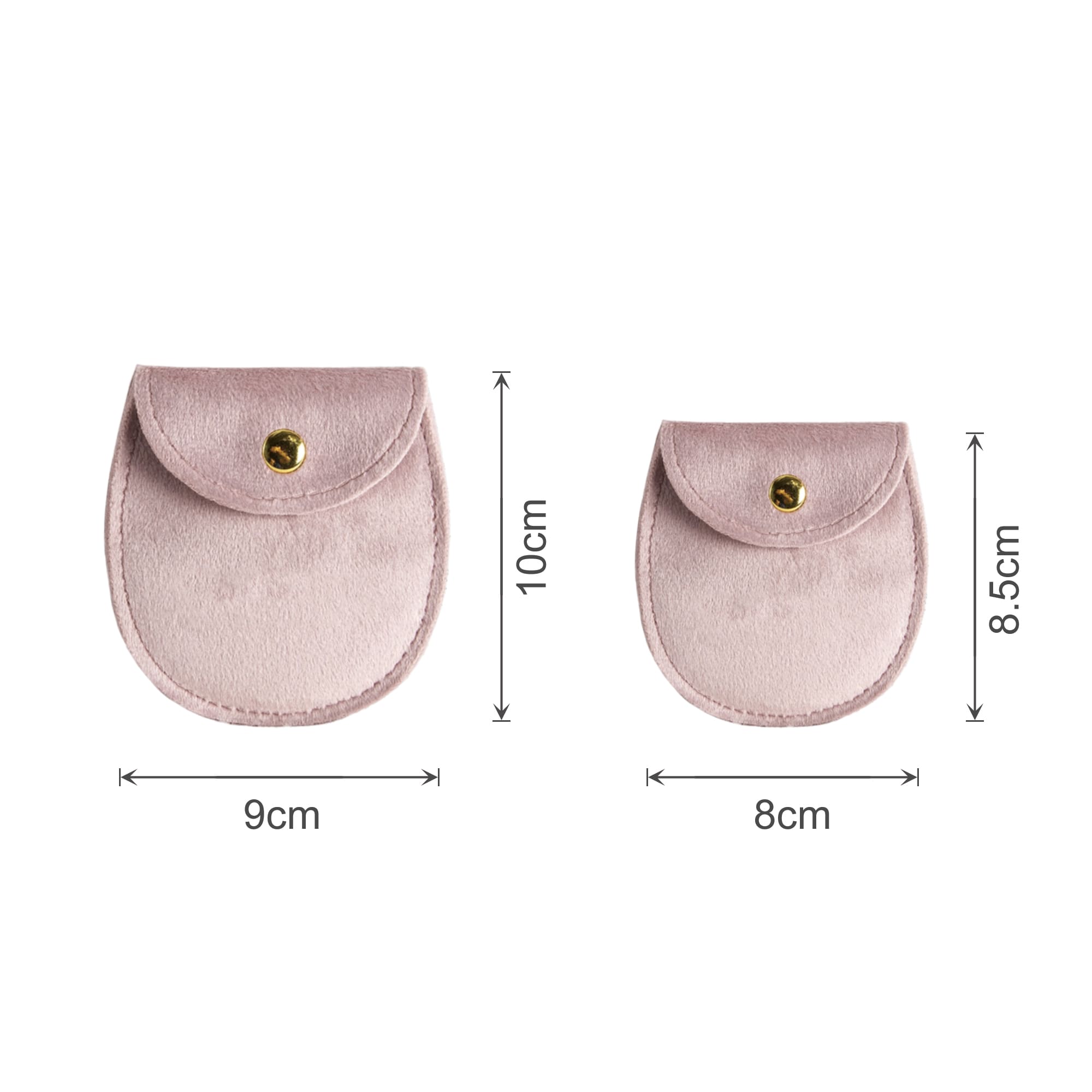 Oval Velvet Jewellery Pouch