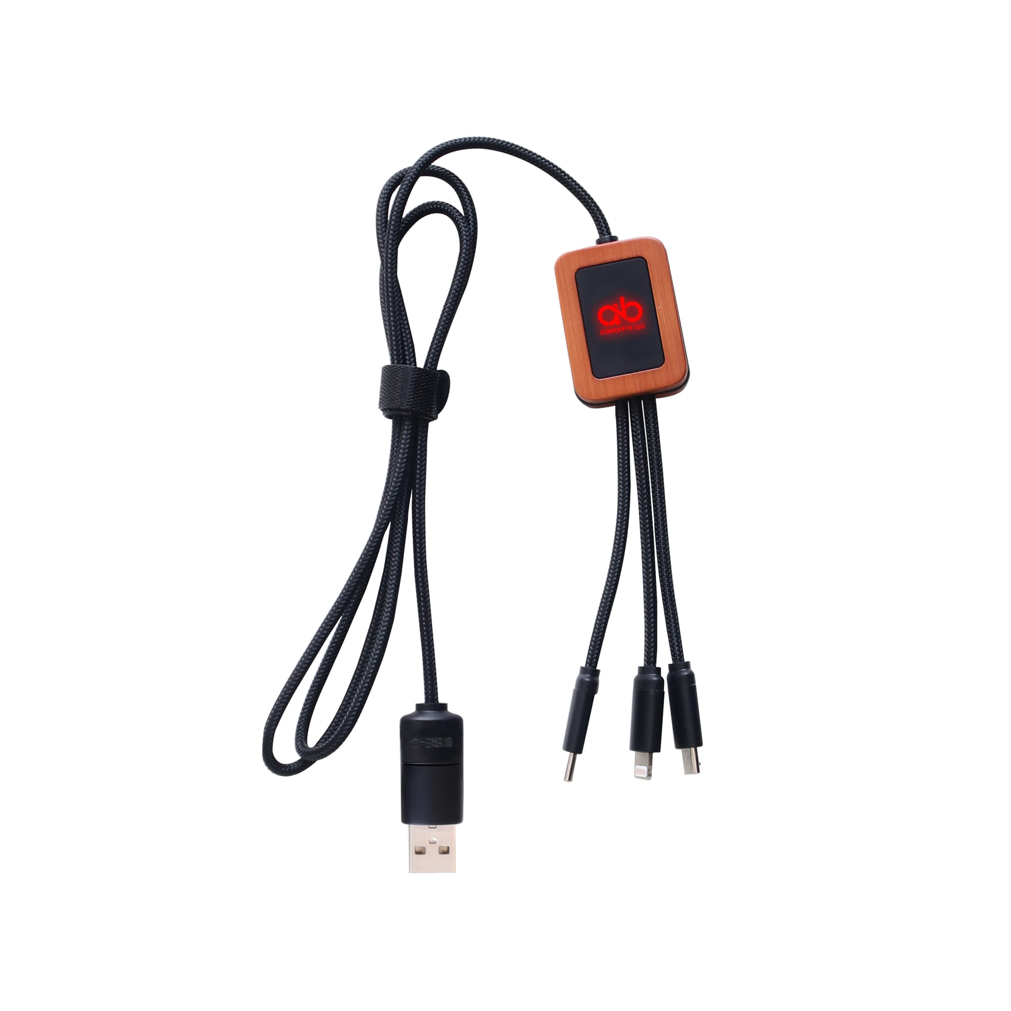 Long Light Up Charging Cable - Square Shape