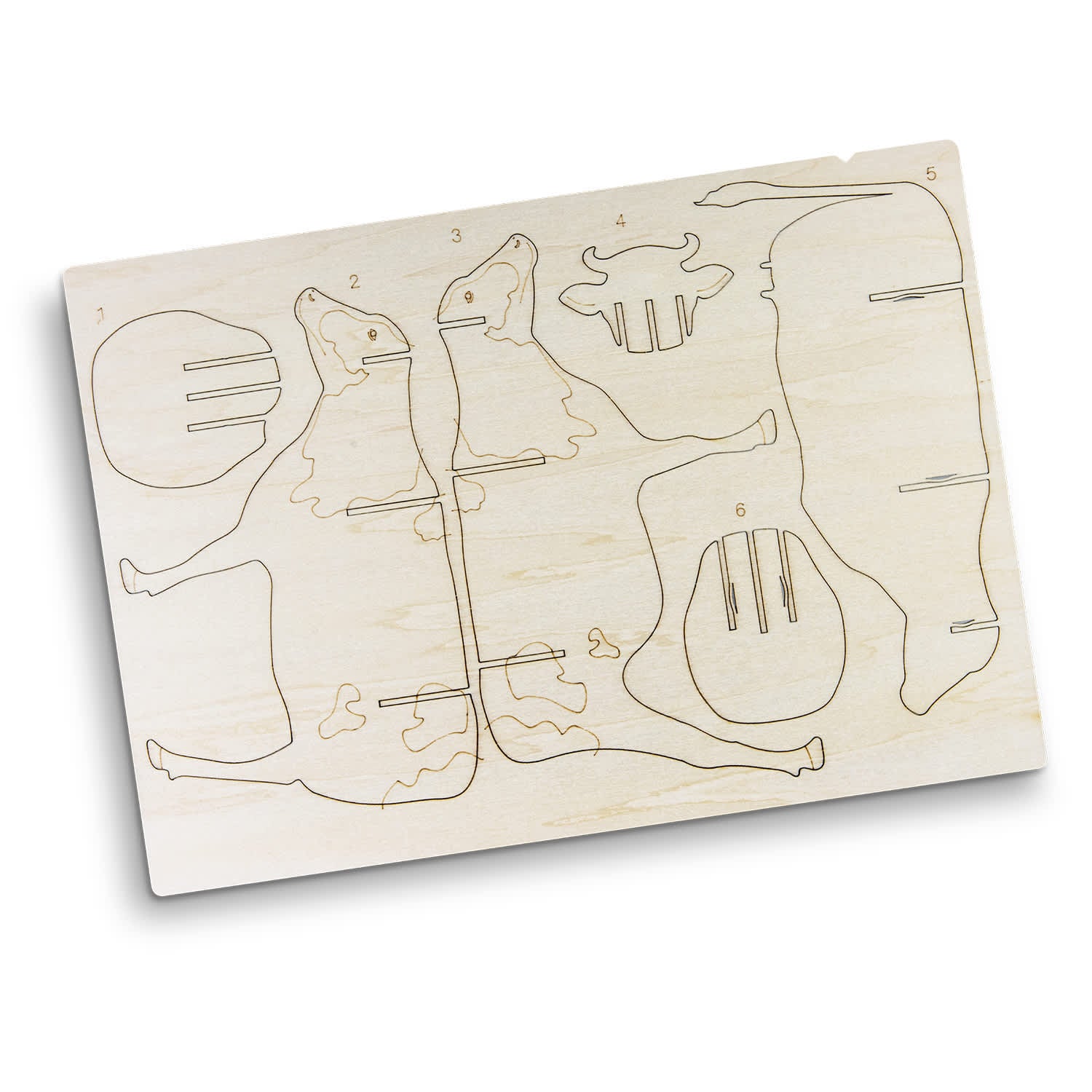 BRANDCRAFT Cow Wooden Model