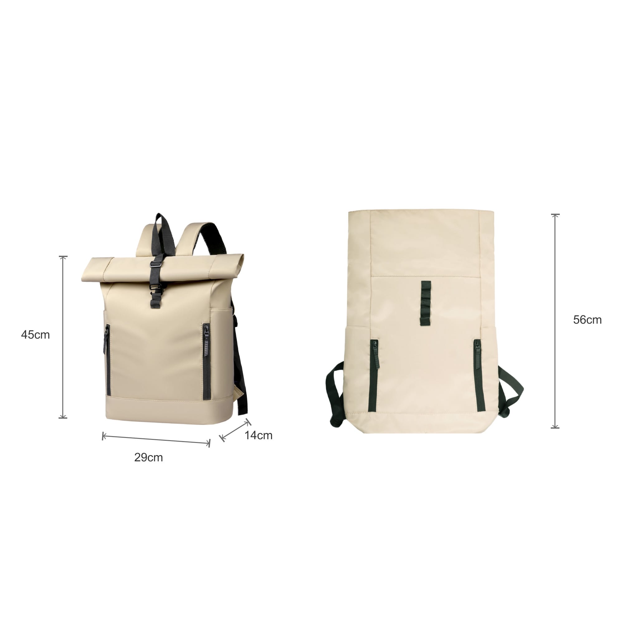 Roll Top Laptop Backpack