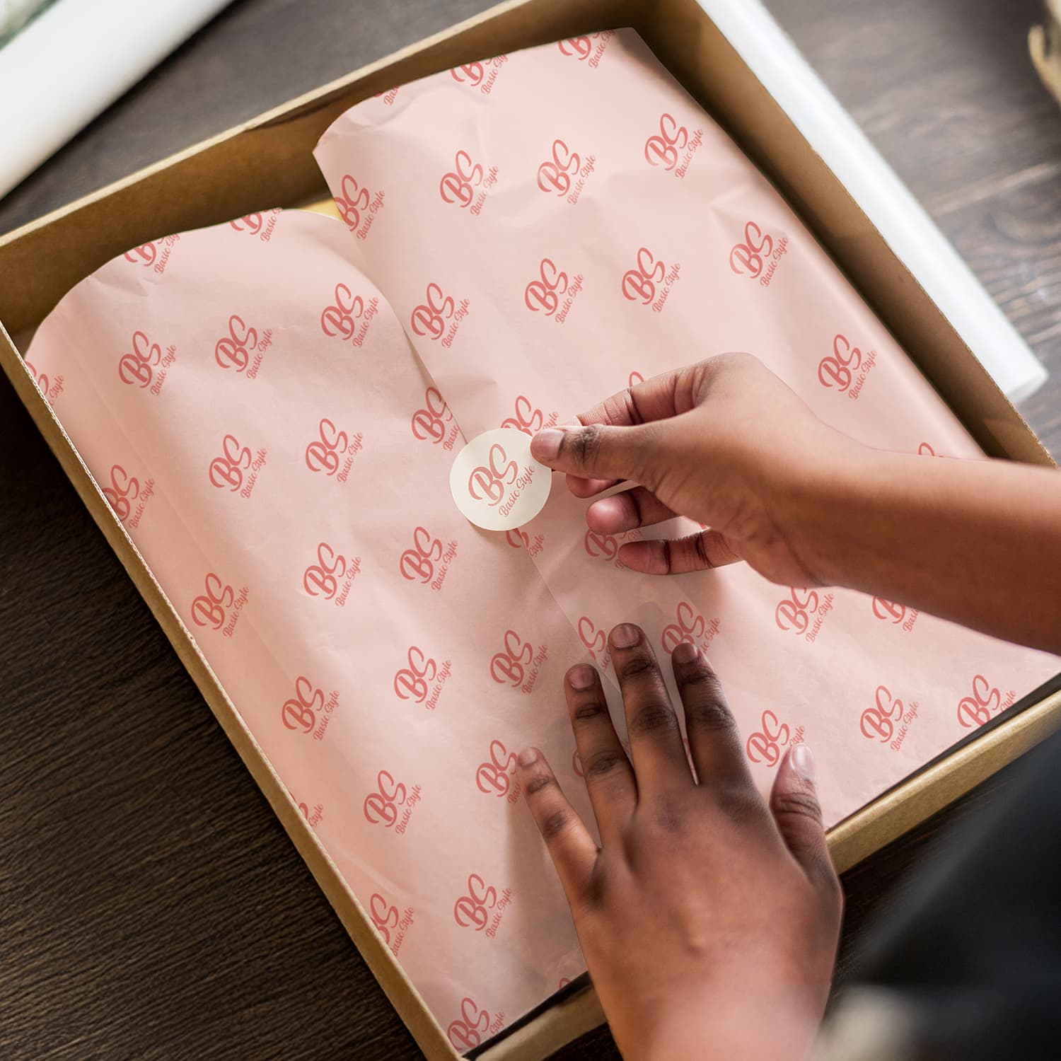 Custom Tissue Paper with Envelope - Colour