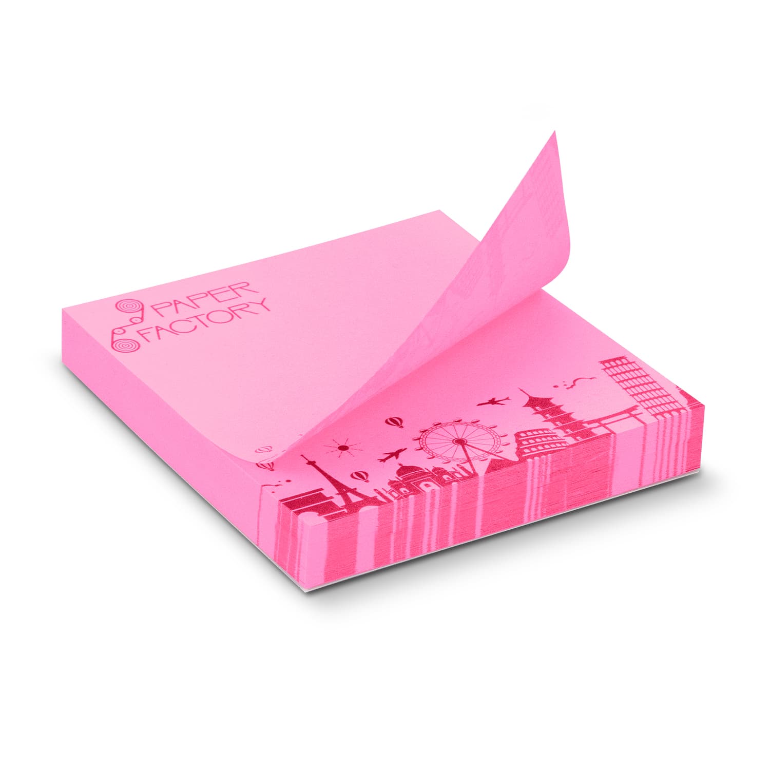 Coloured Sticky Pad 70 x 75mm - 100 Sheets