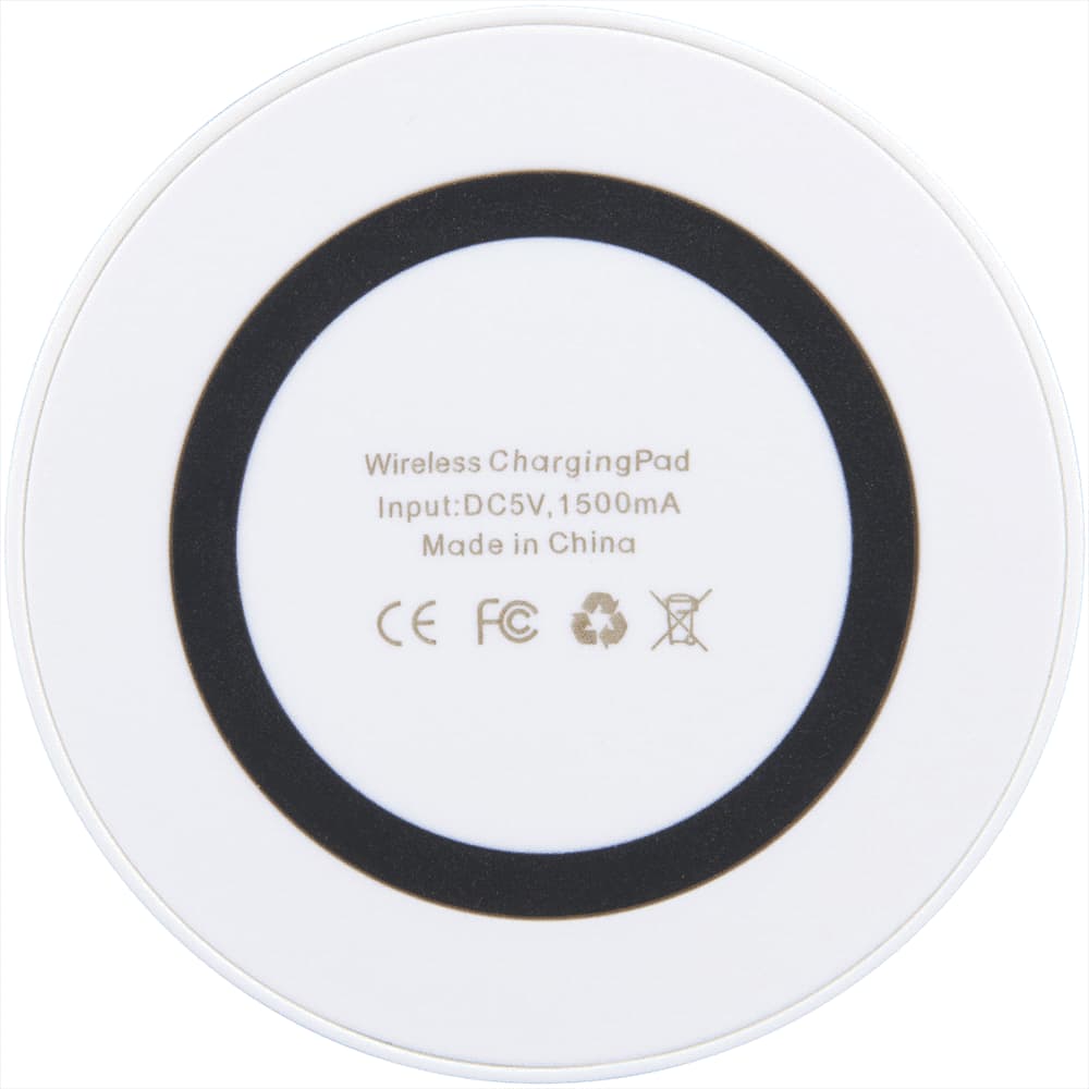 Freal Wireless Charging Pad, White/Solid Black