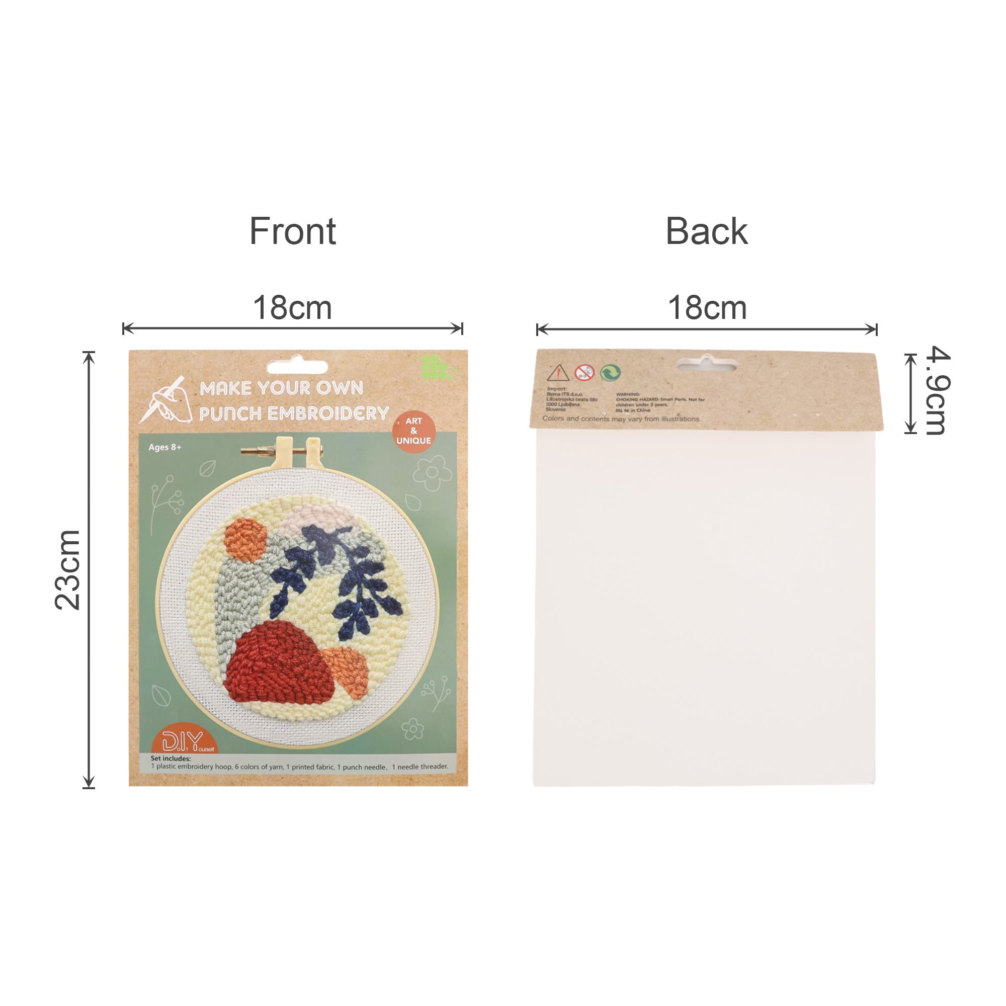 Custom Punch Needle Coaster Kit