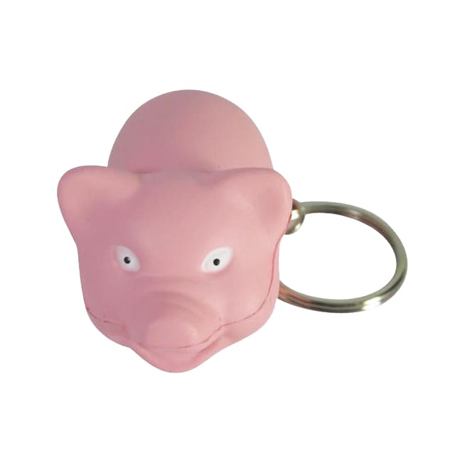 Keyring with Mini Pig Stress Item