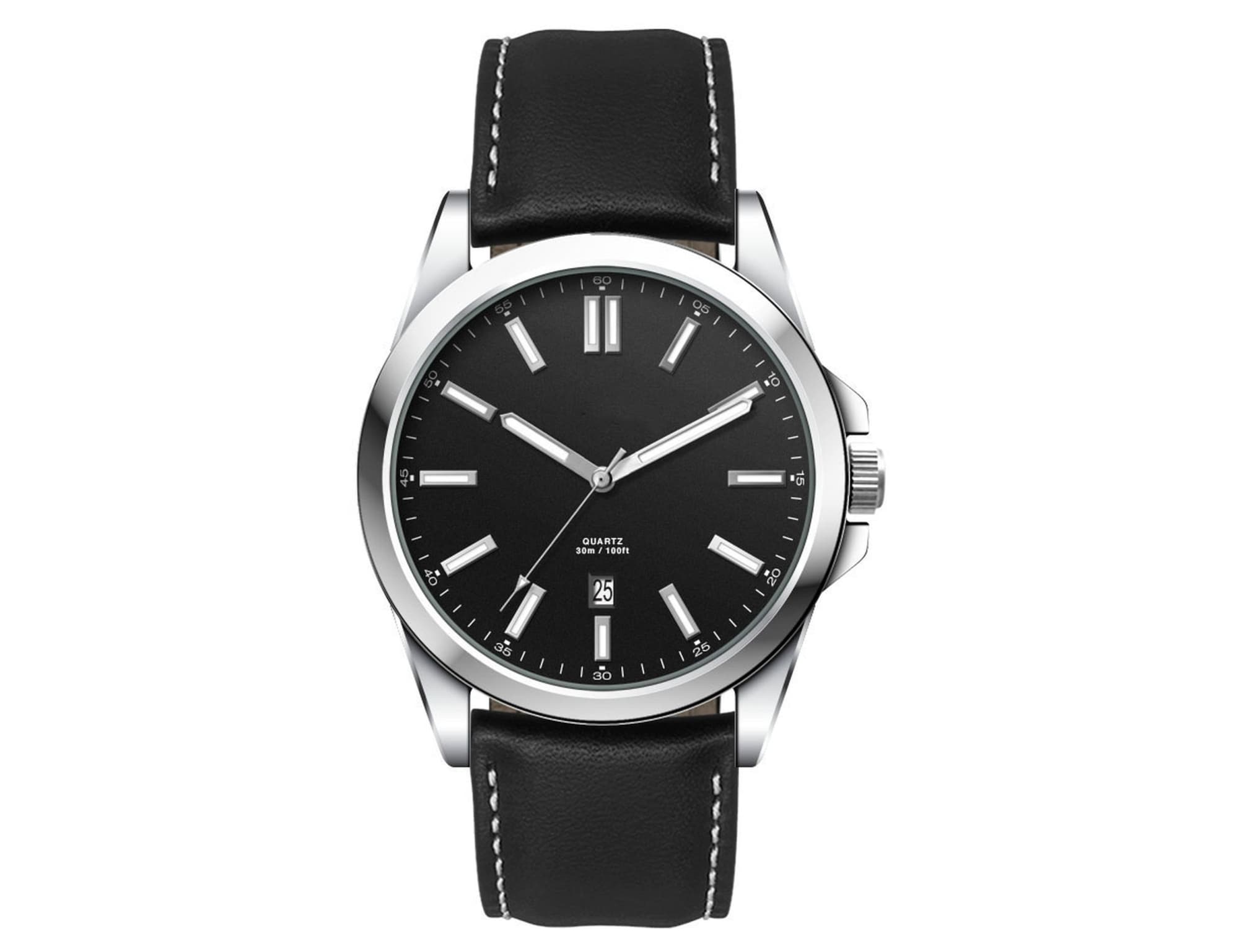 Casual Unisex Watch, Leather Strap