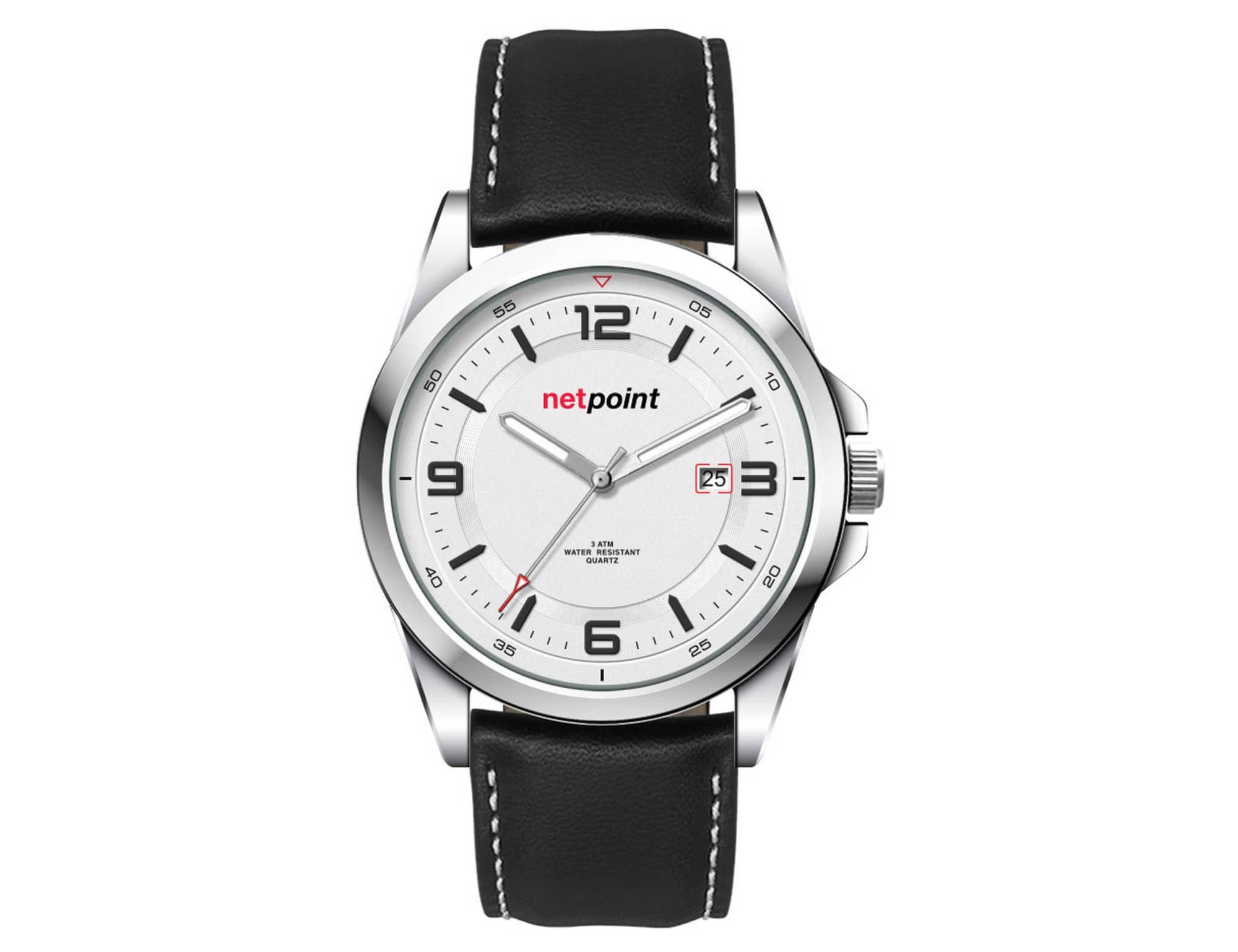 Casual Unisex Watch, Leather Strap