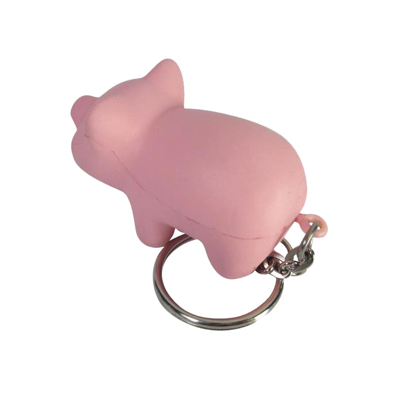 Keyring with Mini Pig Stress Item