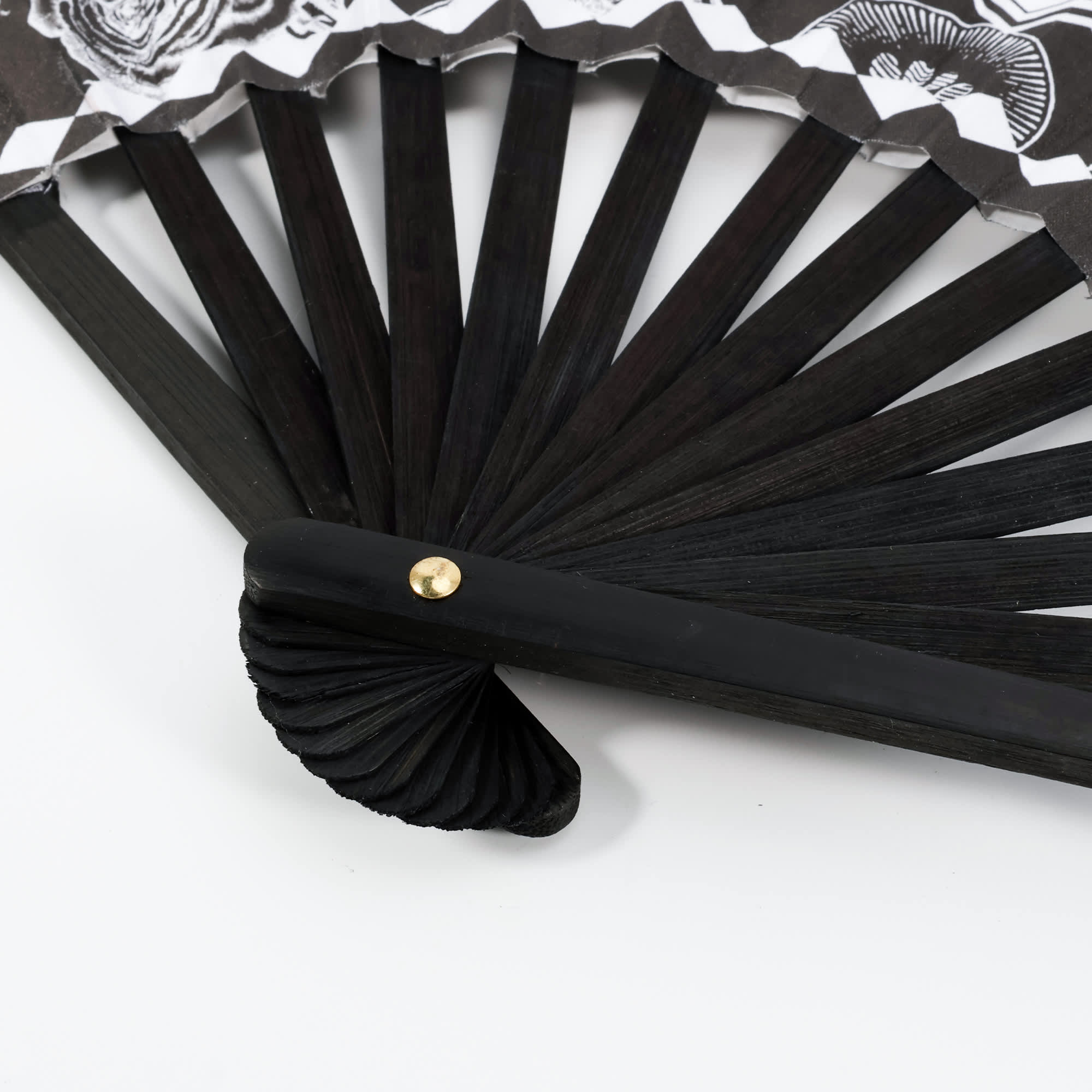 8inch Bamboo Fabric Hand Fan