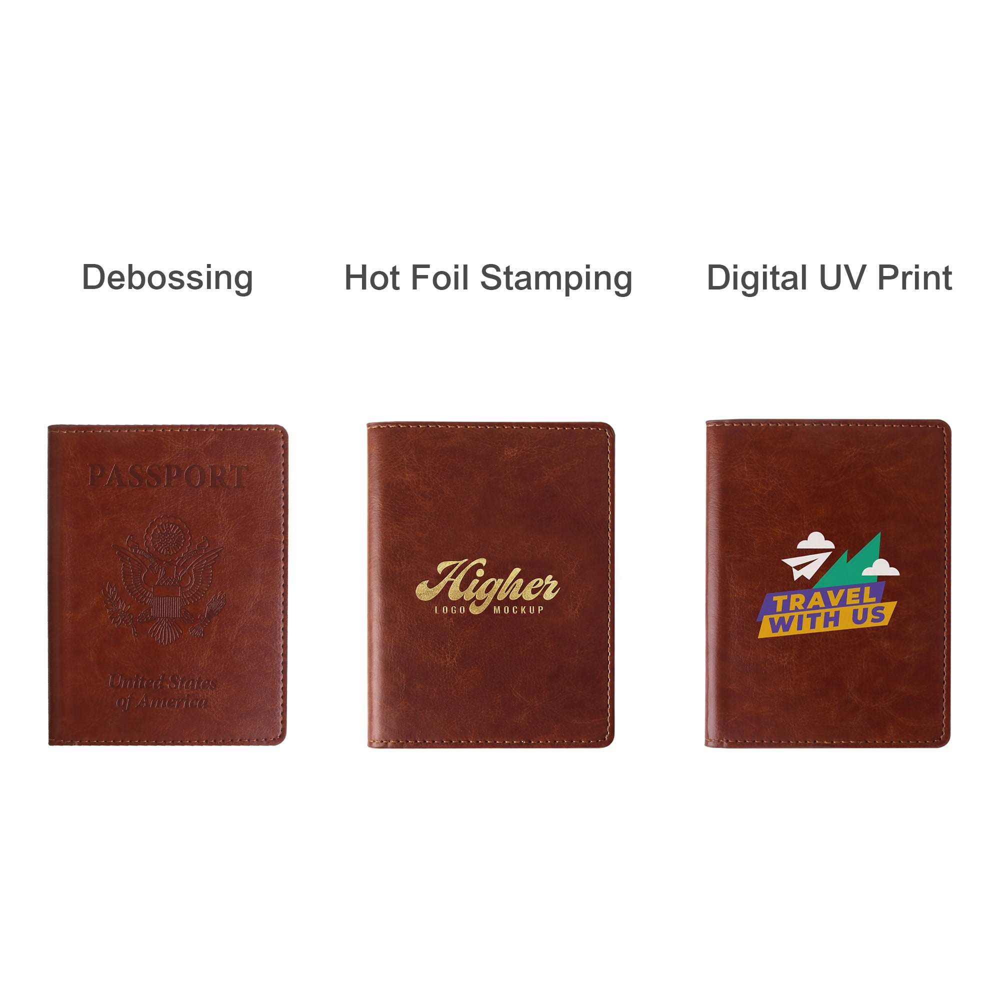PU Leather Passport Holder