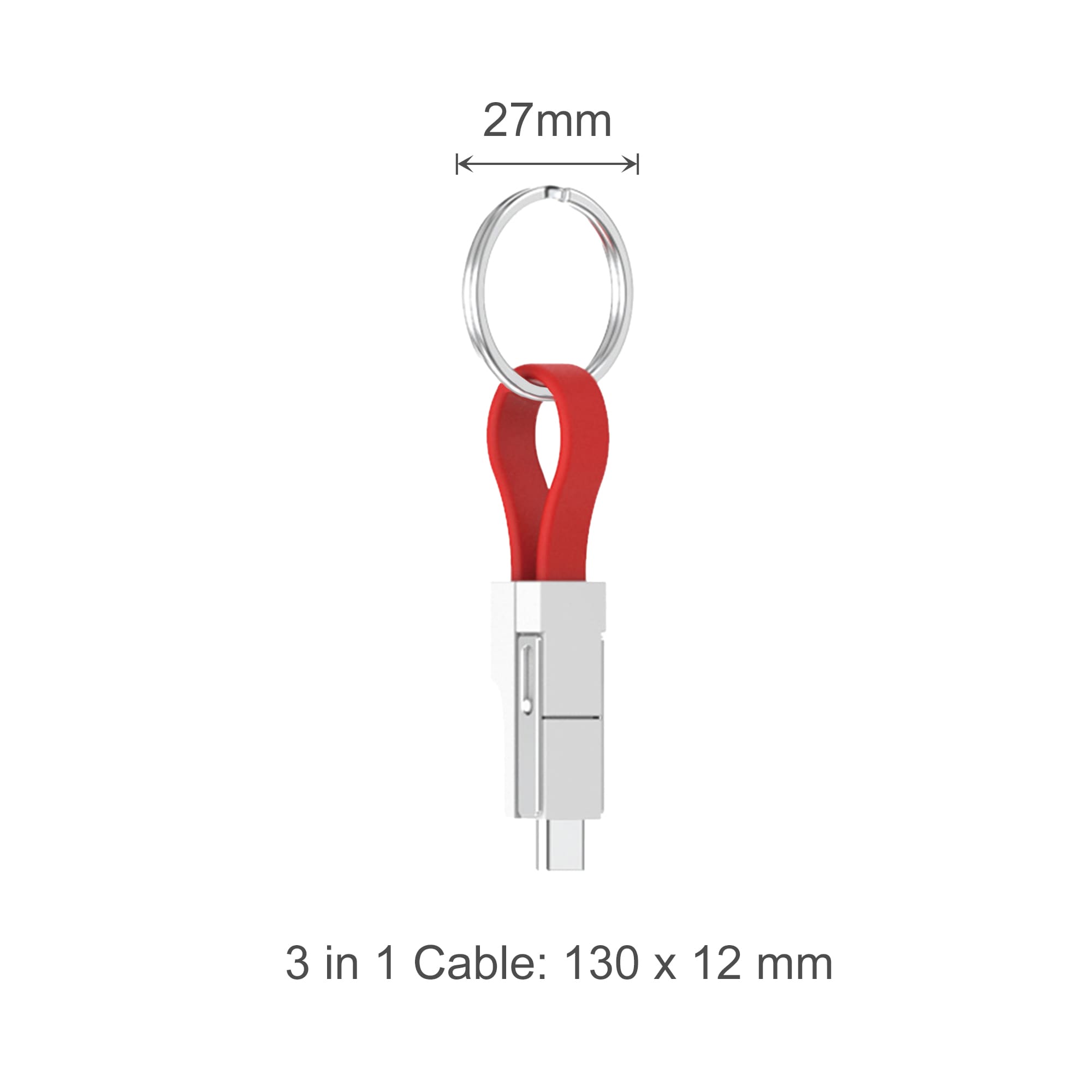 Magnetic Charging Cable with Keyring