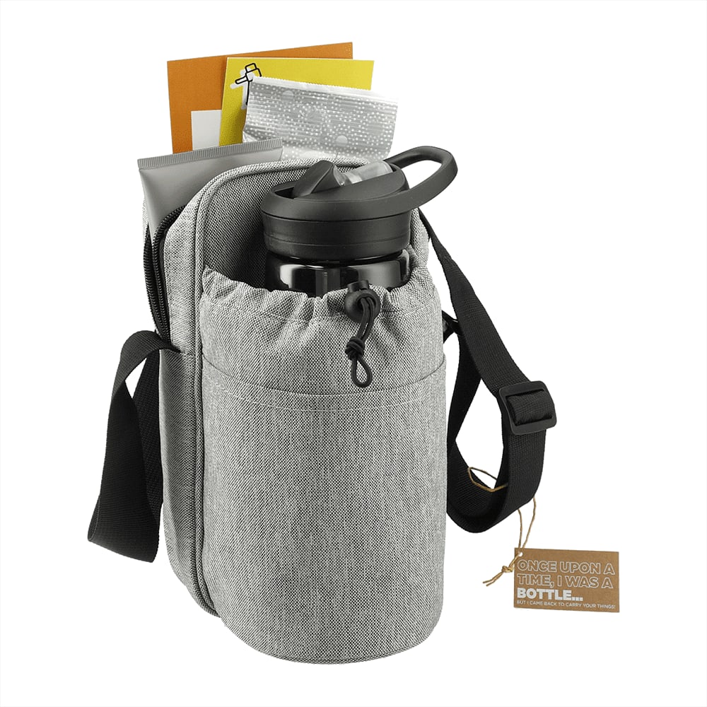 Traver RPET Adjustable Bottle Sling Cooler w/ Pouch