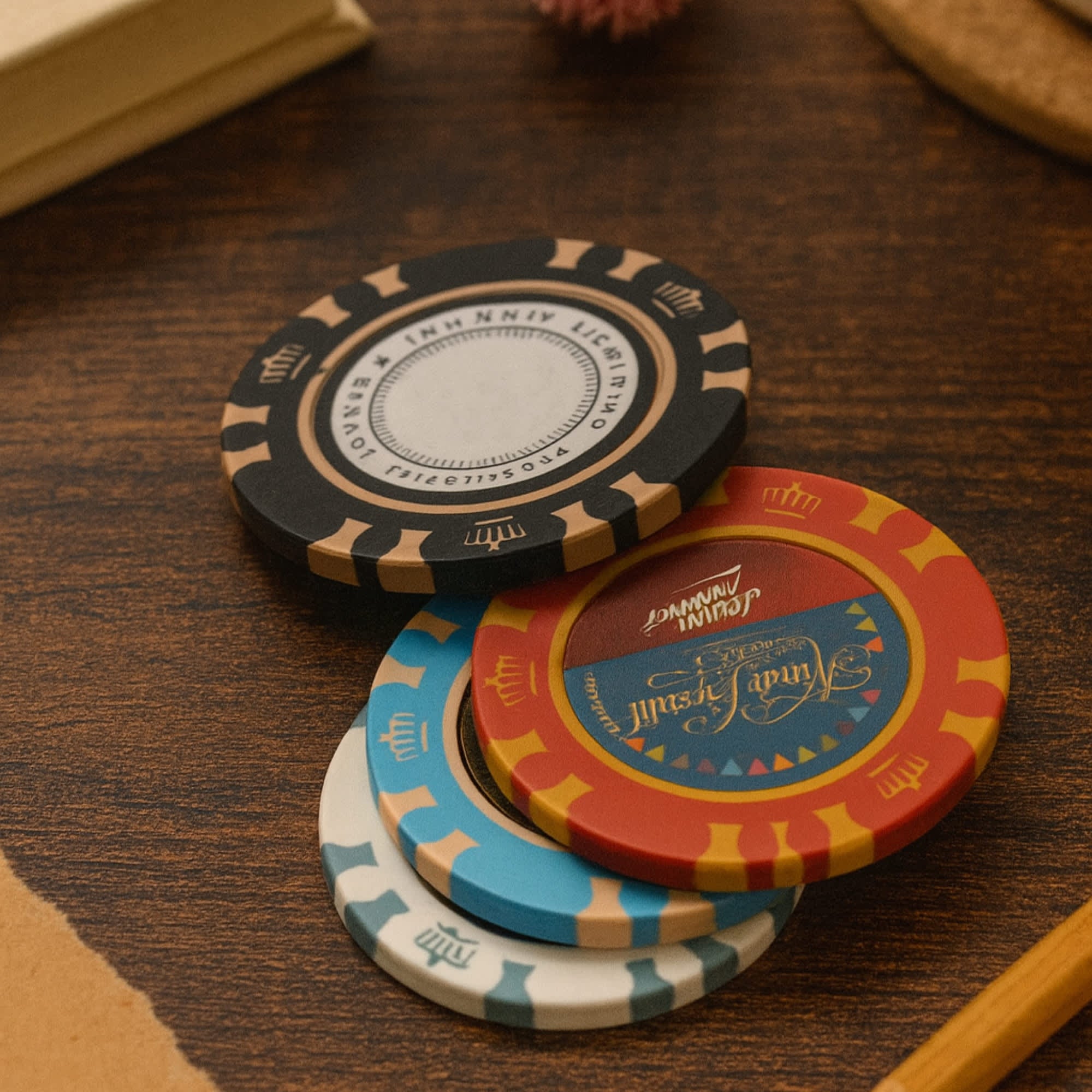 Royal Crown Clay Poker Chips