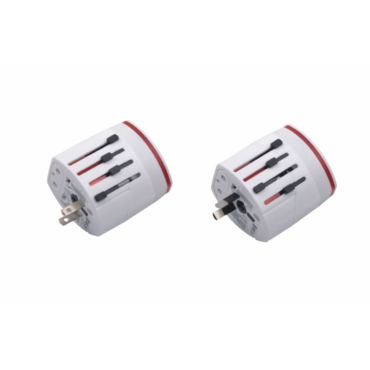 Light-up Universal Plug Travel Adapter With USB