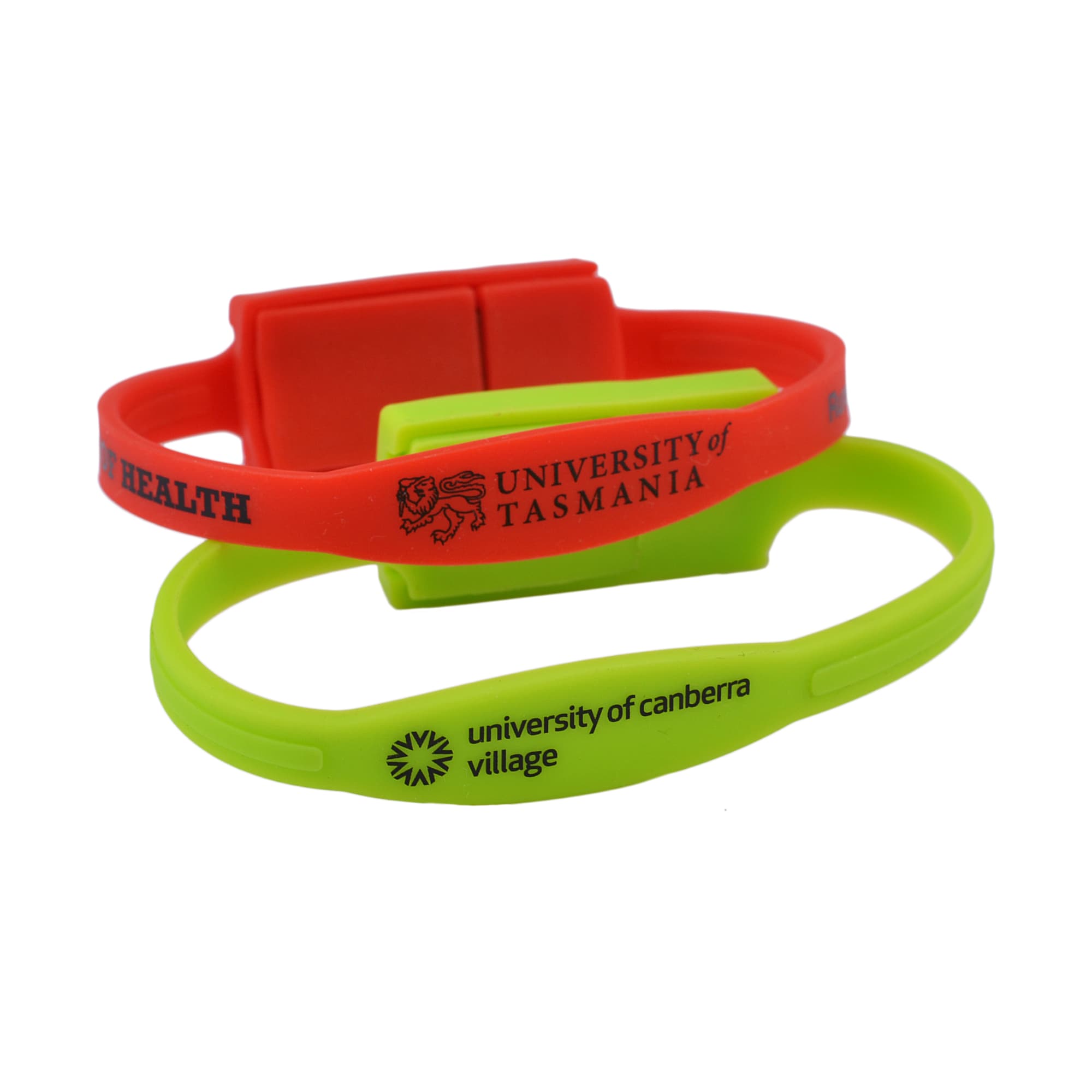 Slim Silicone Wristband Flash Drive