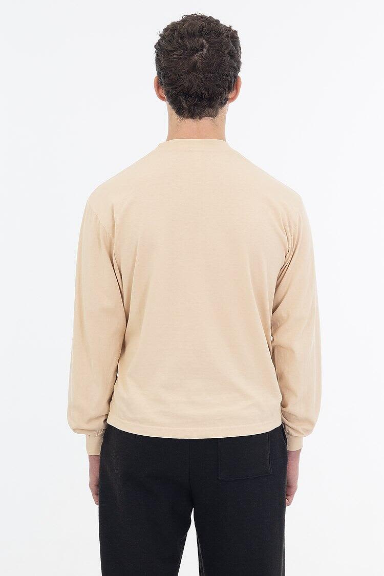Long Sleeve Garment Dye Crewneck Tee