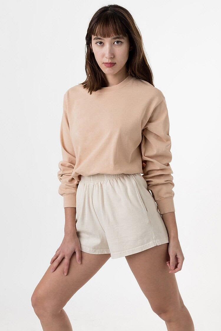 Long Sleeve Garment Dye Crewneck Tee
