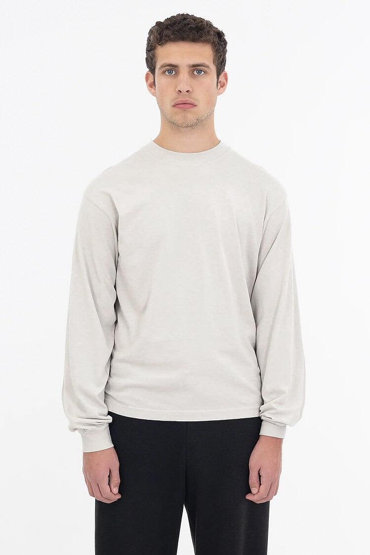 Long Sleeve Garment Dye Crewneck Tee