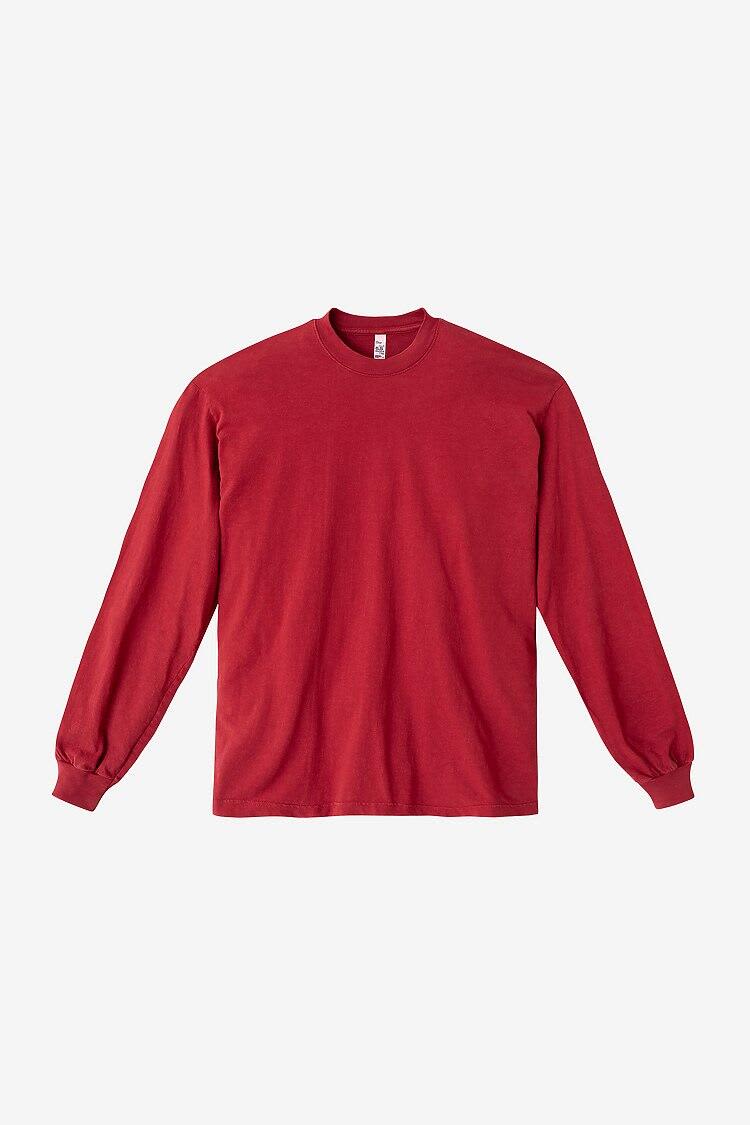 Long Sleeve Garment Dye Crewneck Tee