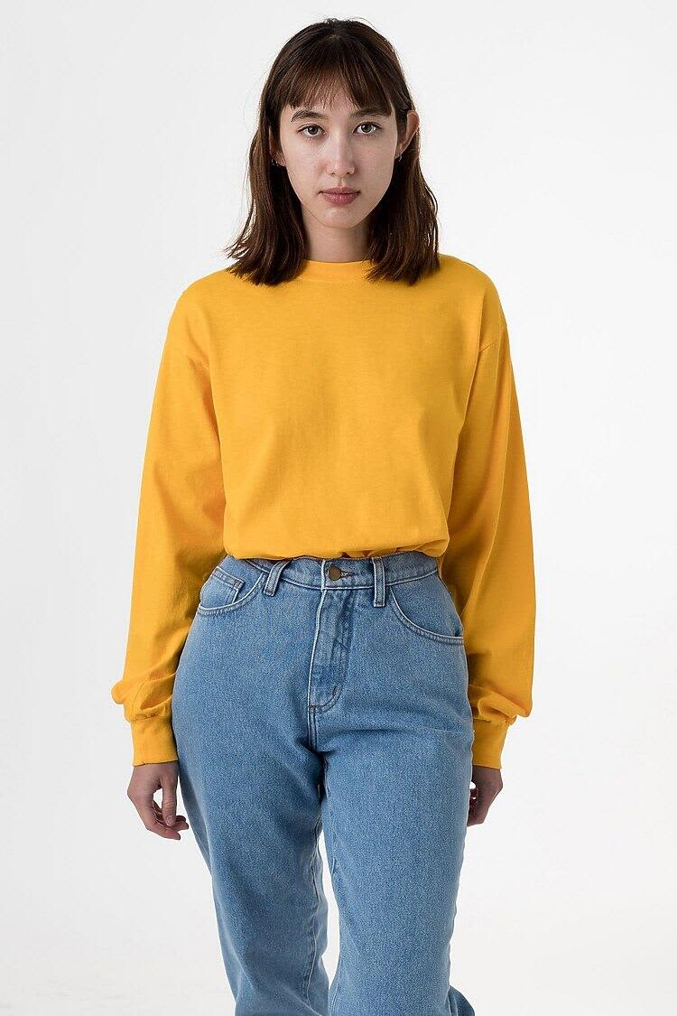 Long Sleeve Garment Dye Crewneck Tee