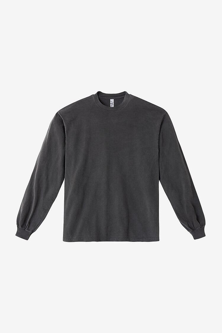 Long Sleeve Garment Dye Crewneck Tee