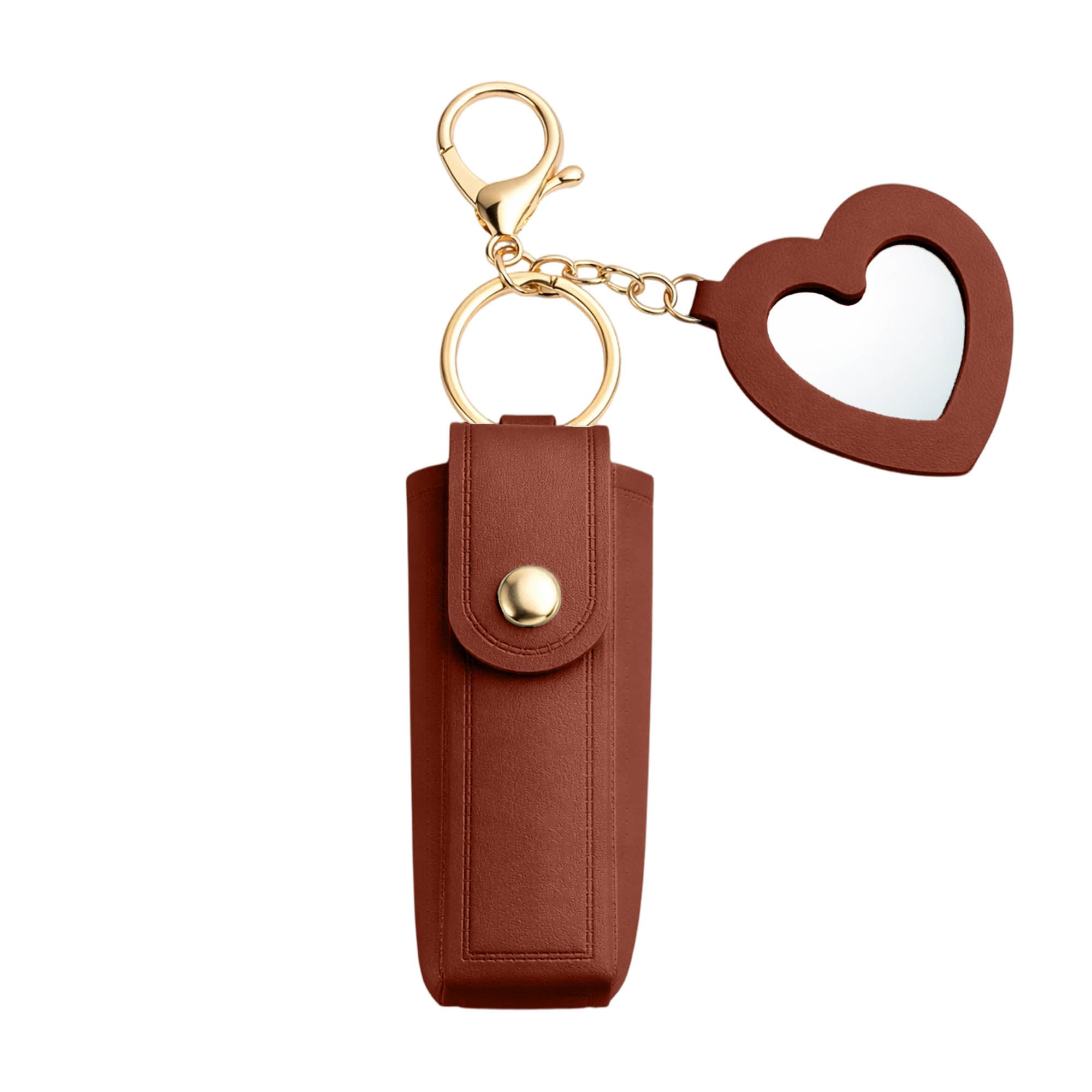Custom Lipstick Pouch Keychain with Mirror