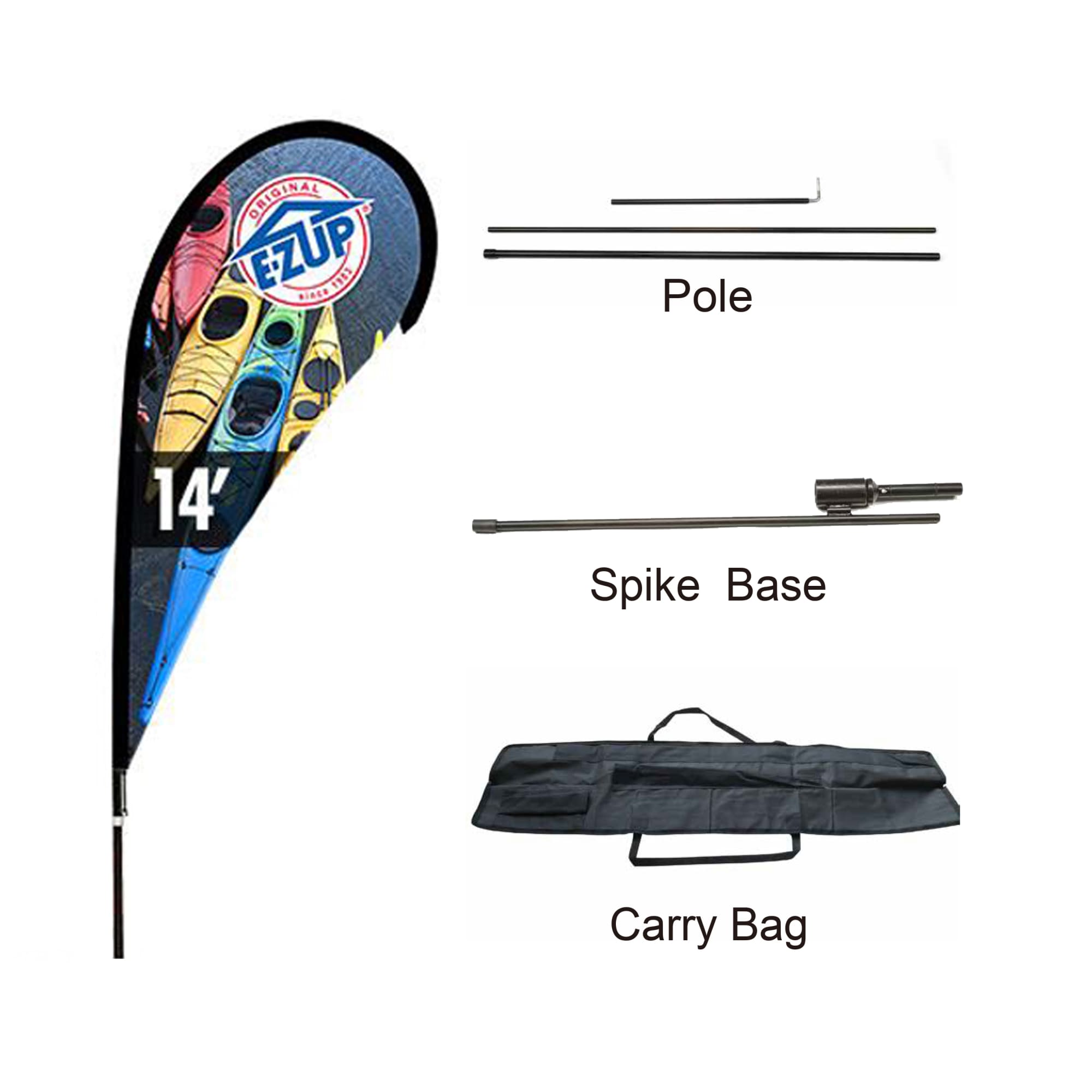 Small(75*190cm) Teardrop Banners 9ft
