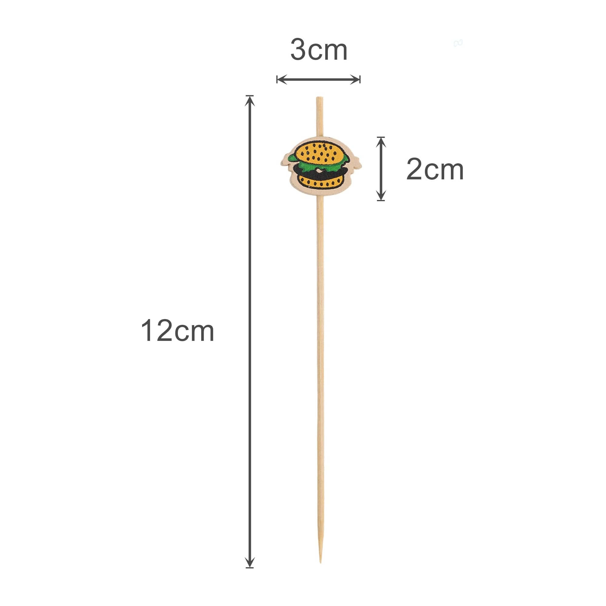 Pack of 100 Custom Cocktail Bamboo Skewers