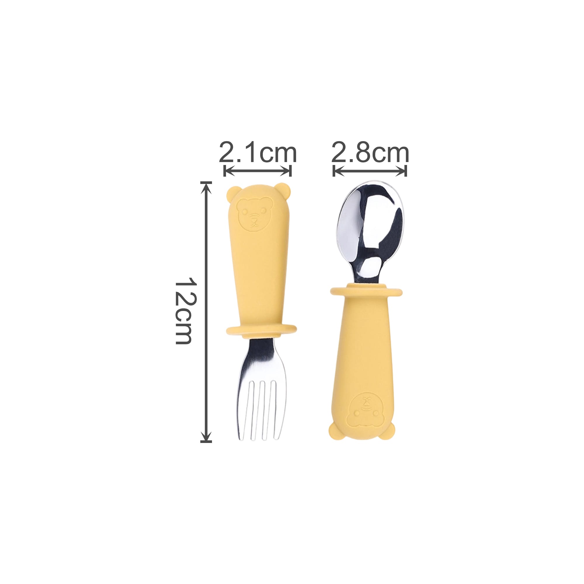 Silicone Stainless Steel Kids Cutlery