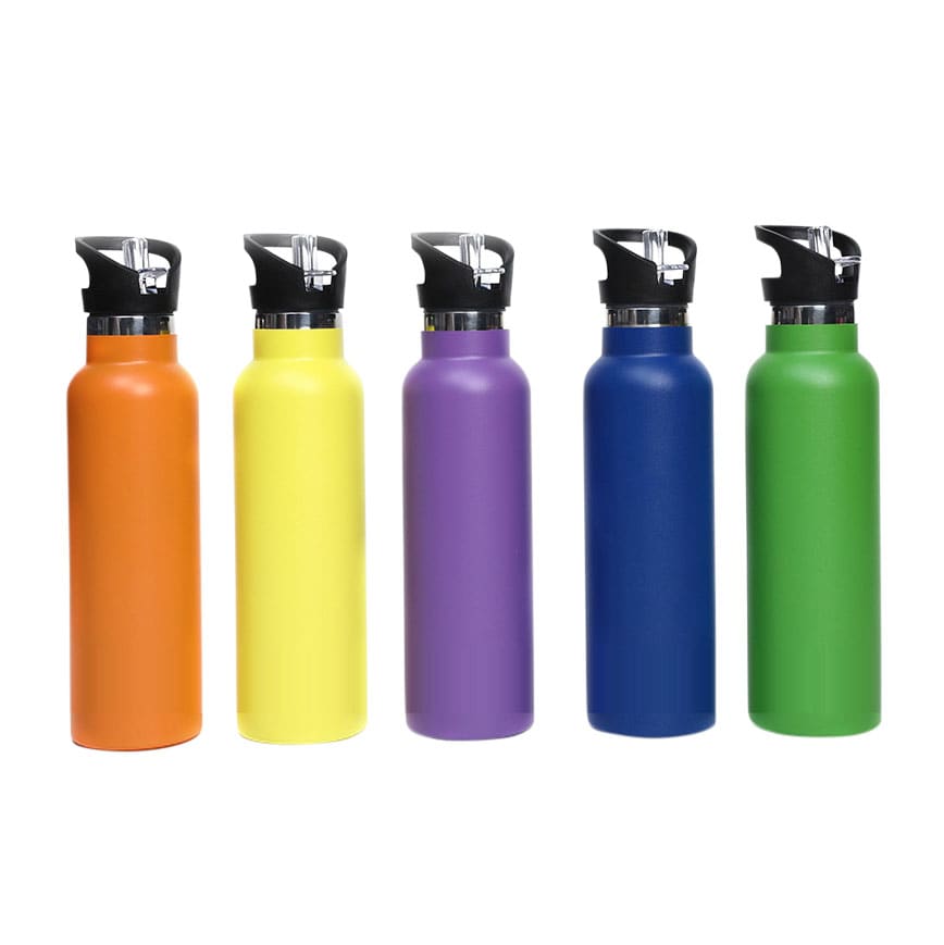 600ml Double Wall Vacuum Bottle with Flip Valve Lid