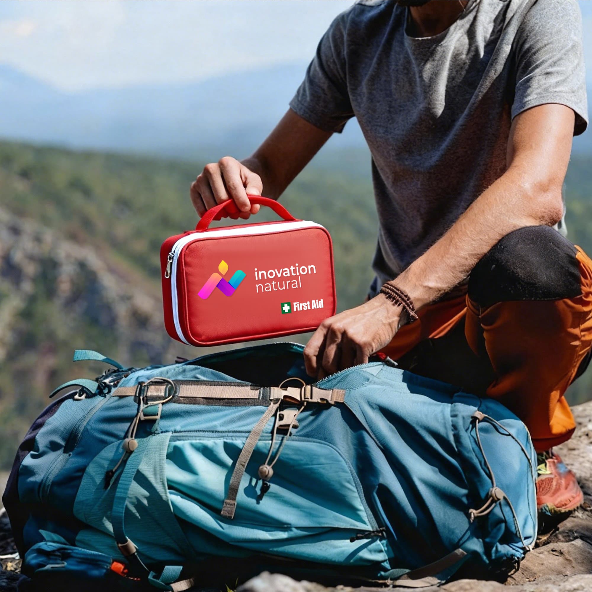 Empty First Aid Kit Bag with Handle