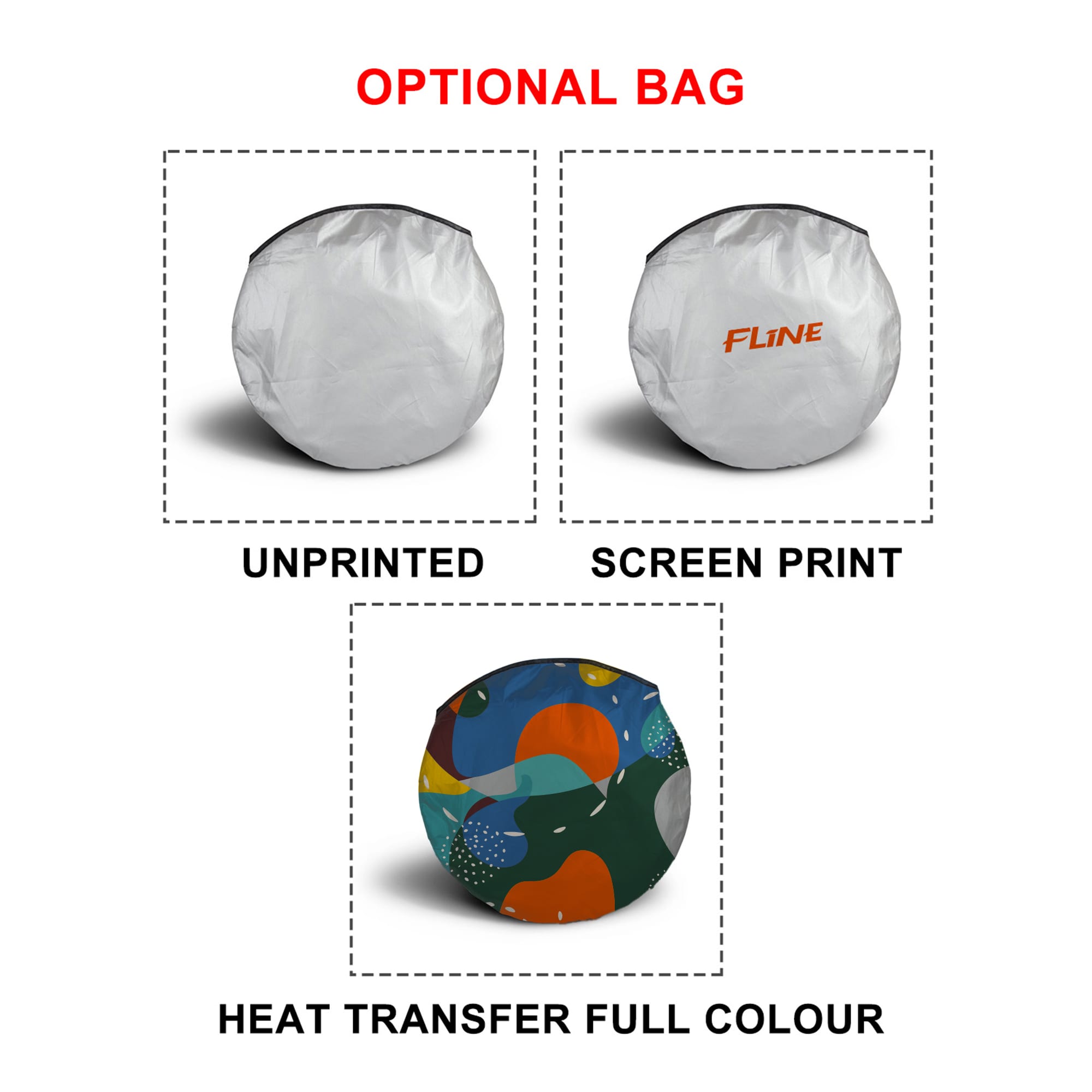 Twin Circular Reflective Car Sunshade