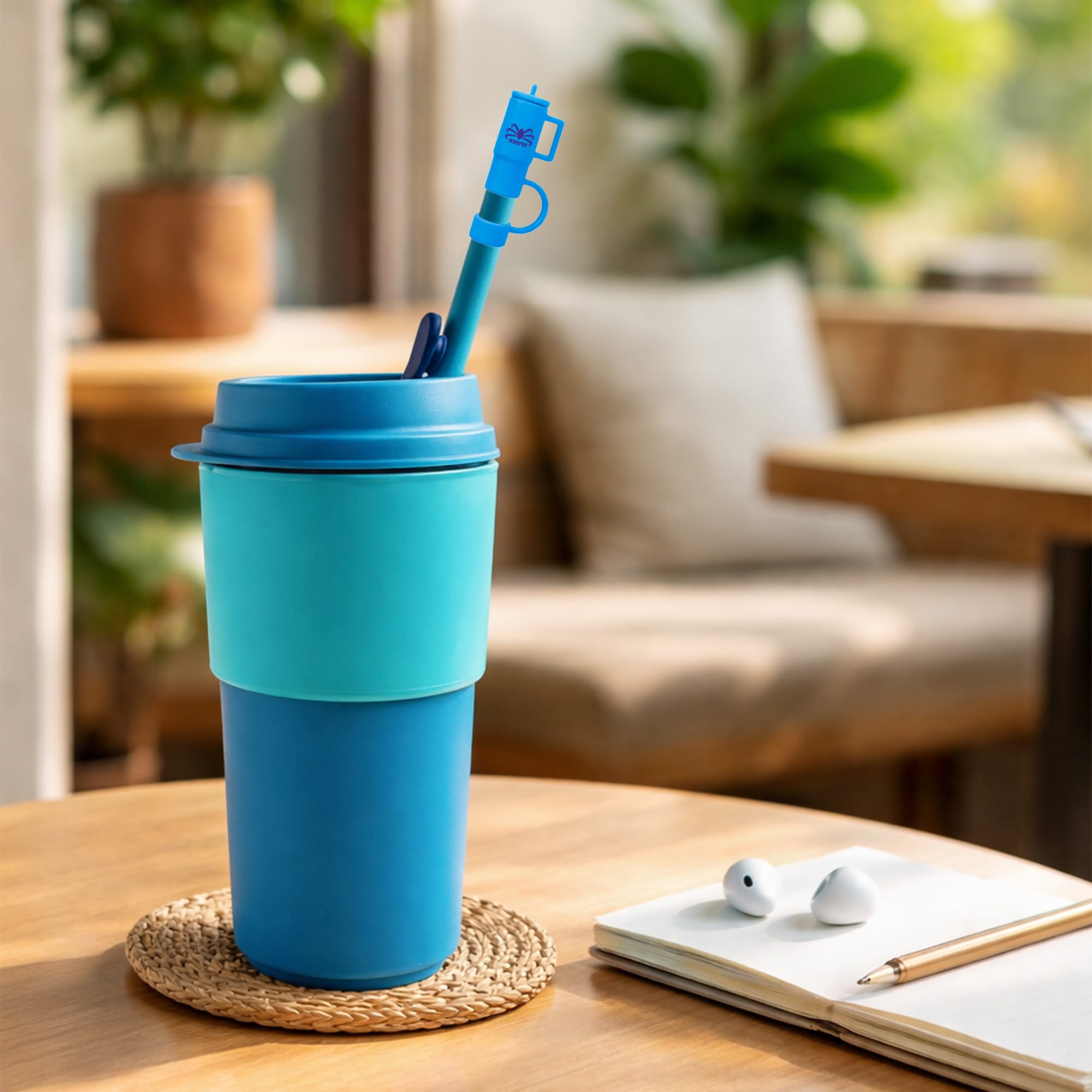 Cup Shaped Silicone Straw Cover