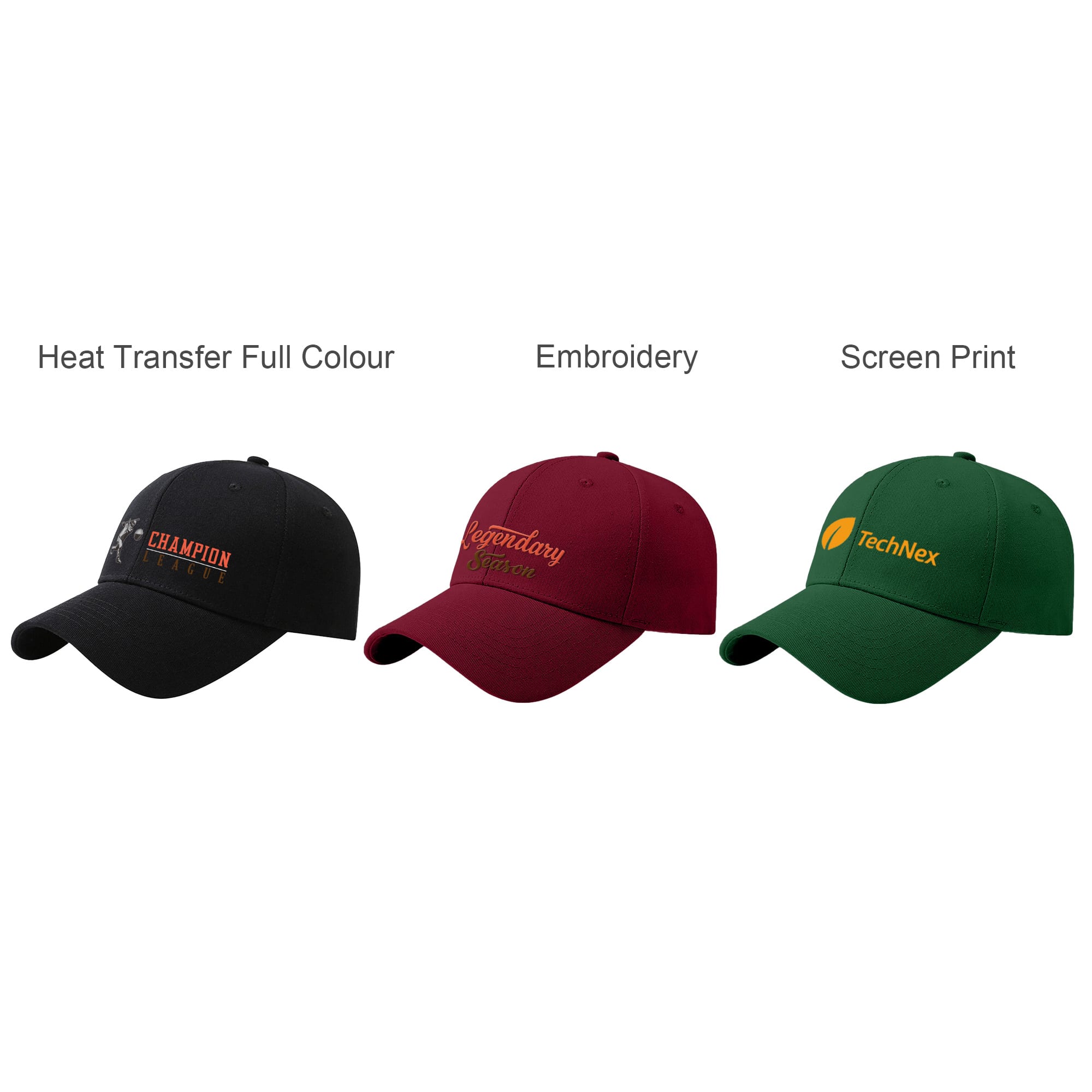 6 Panel Cotton Hard Top Pure Baseball Cap